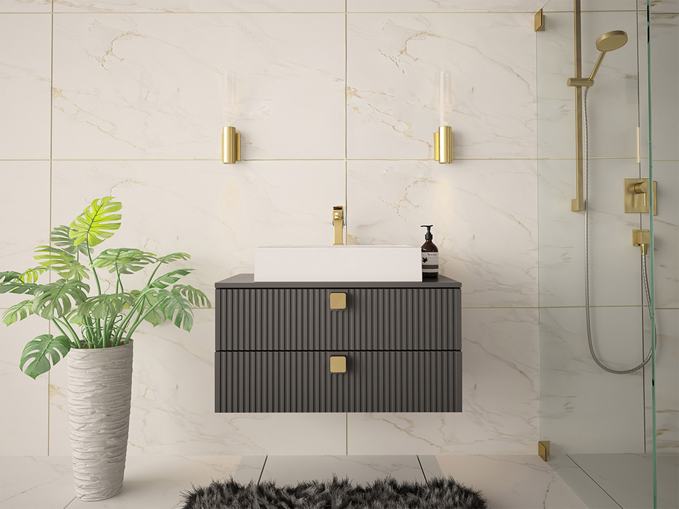 Cabinet atârnat pentru baie SR11541