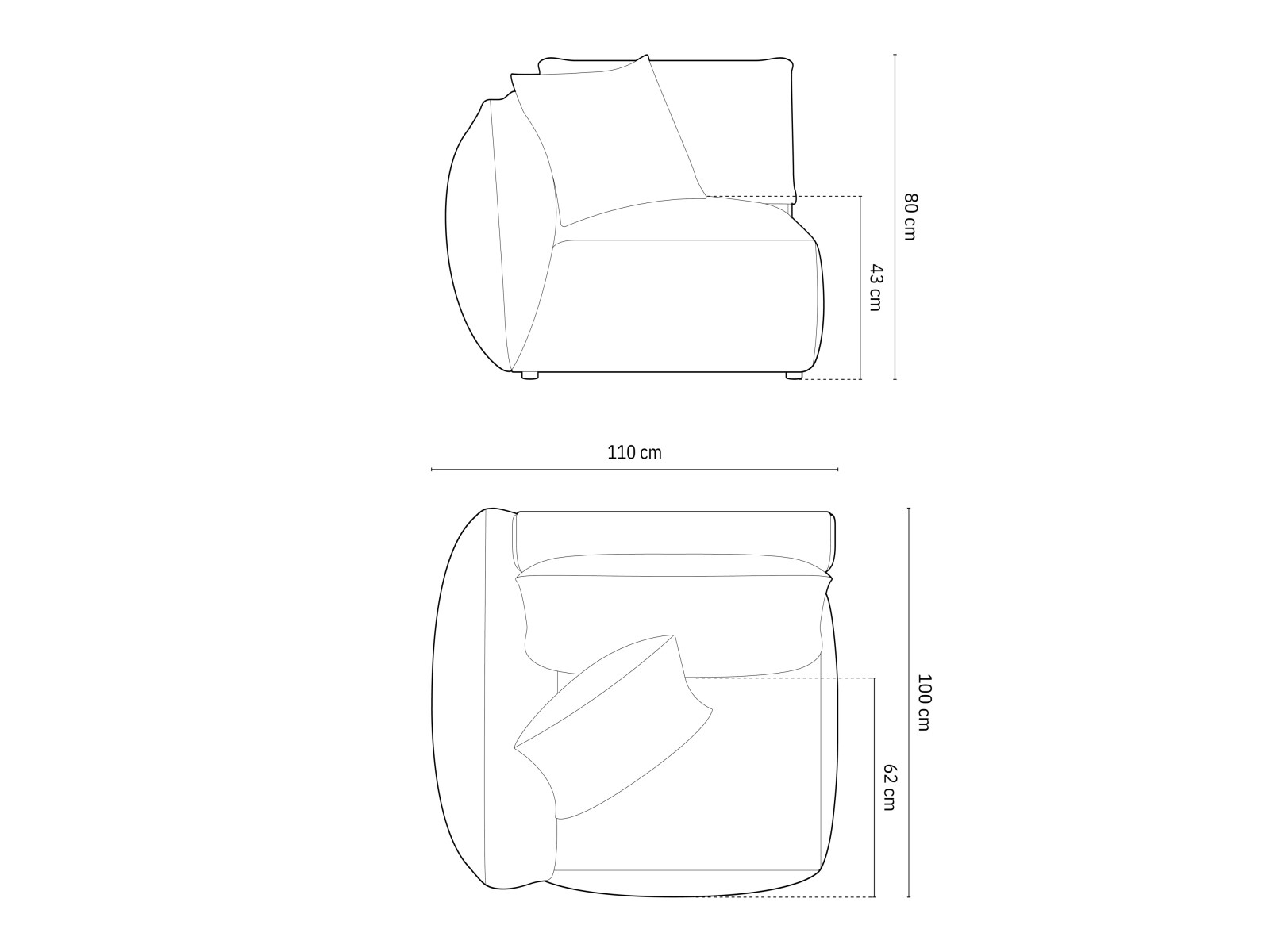 Sistem modular de șezut Ruvmone 101 (Casino Terracota)