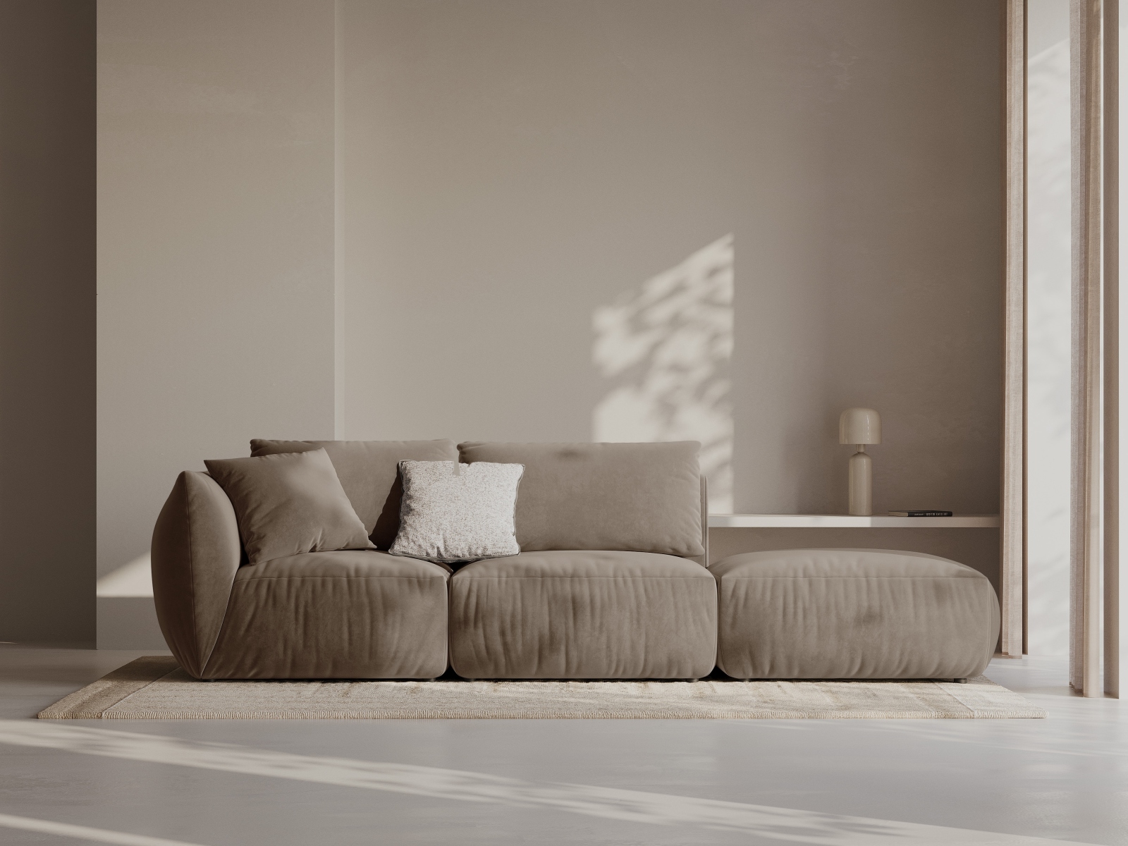 Canapea modulară Ruvmone 105 (Casino Taupe)