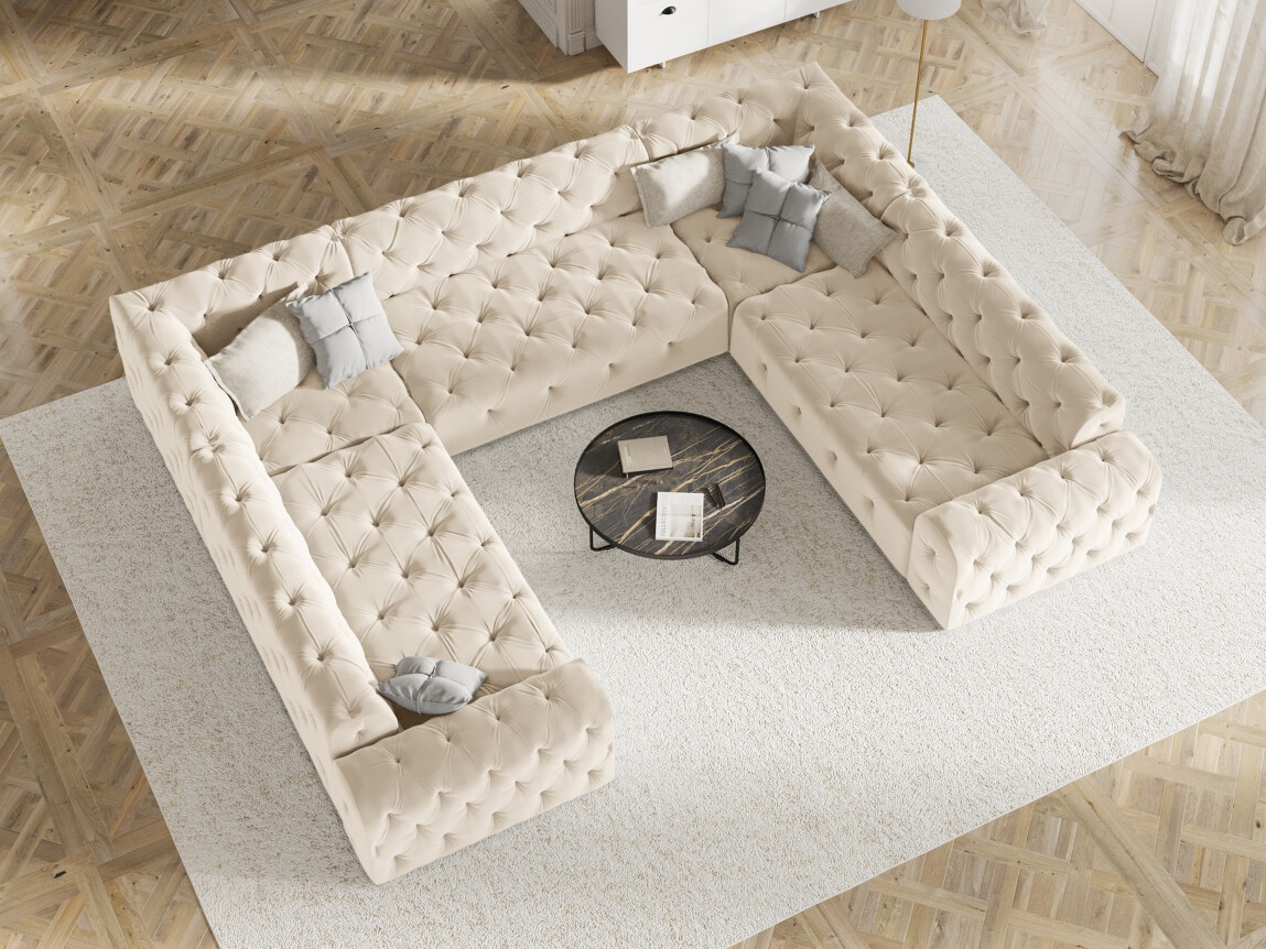 Colțar Chesterfield Beckley 366 (Opera Crem)