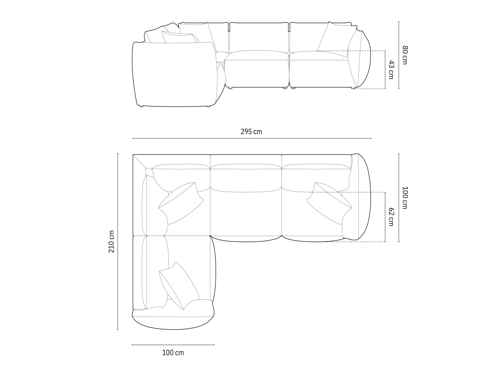 Colțar modular Ruvmone 109 (Casino Deep Blue)