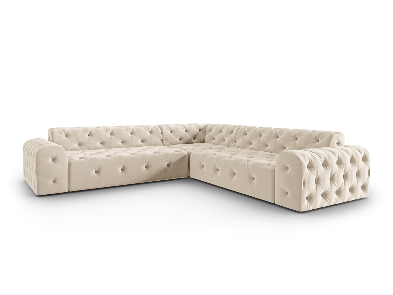 Colțar Chesterfield Lartiva 104 (Opera Crem)