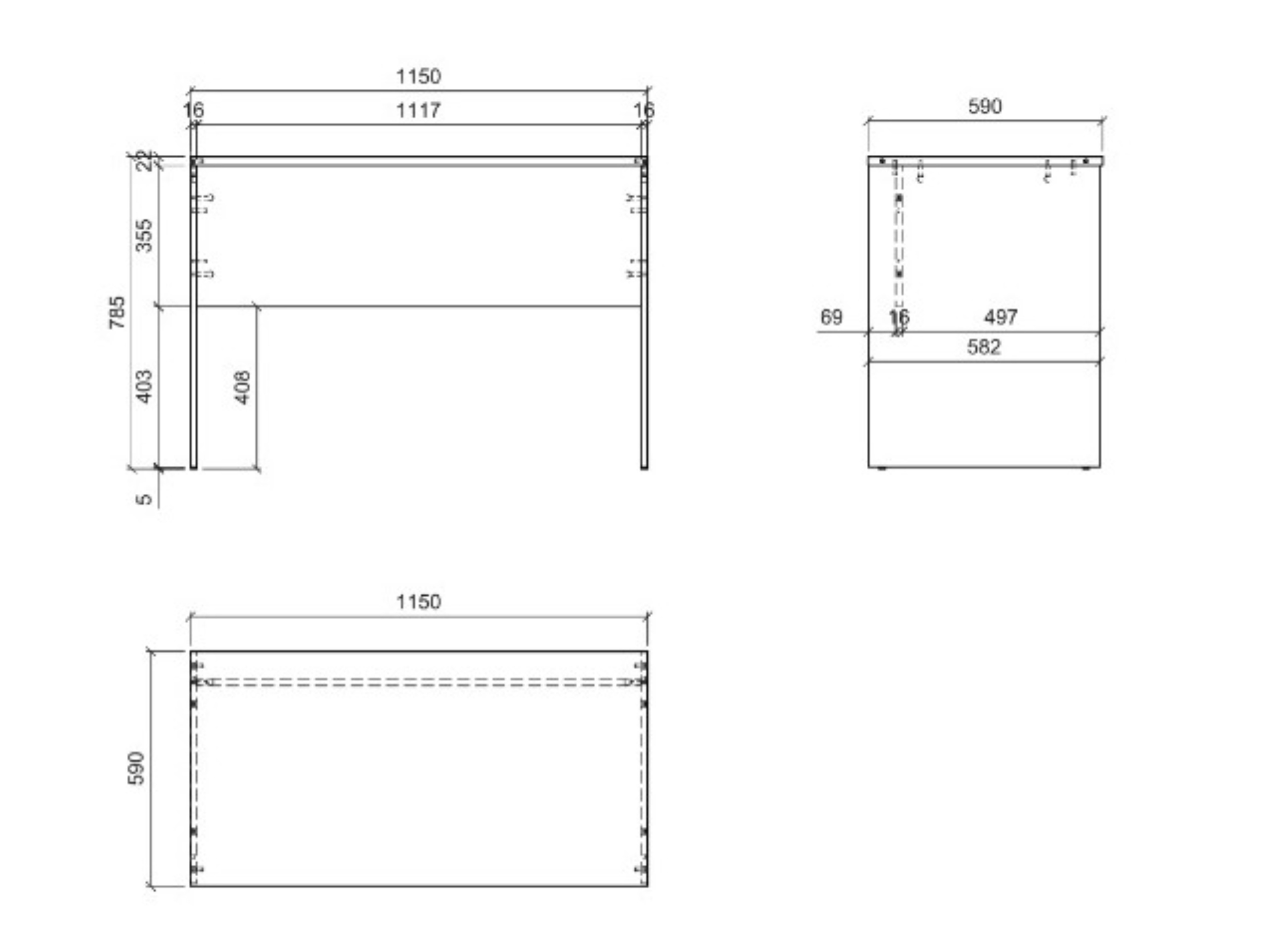 Set birou acasă Fiofive 120 (Stejar artizan)
