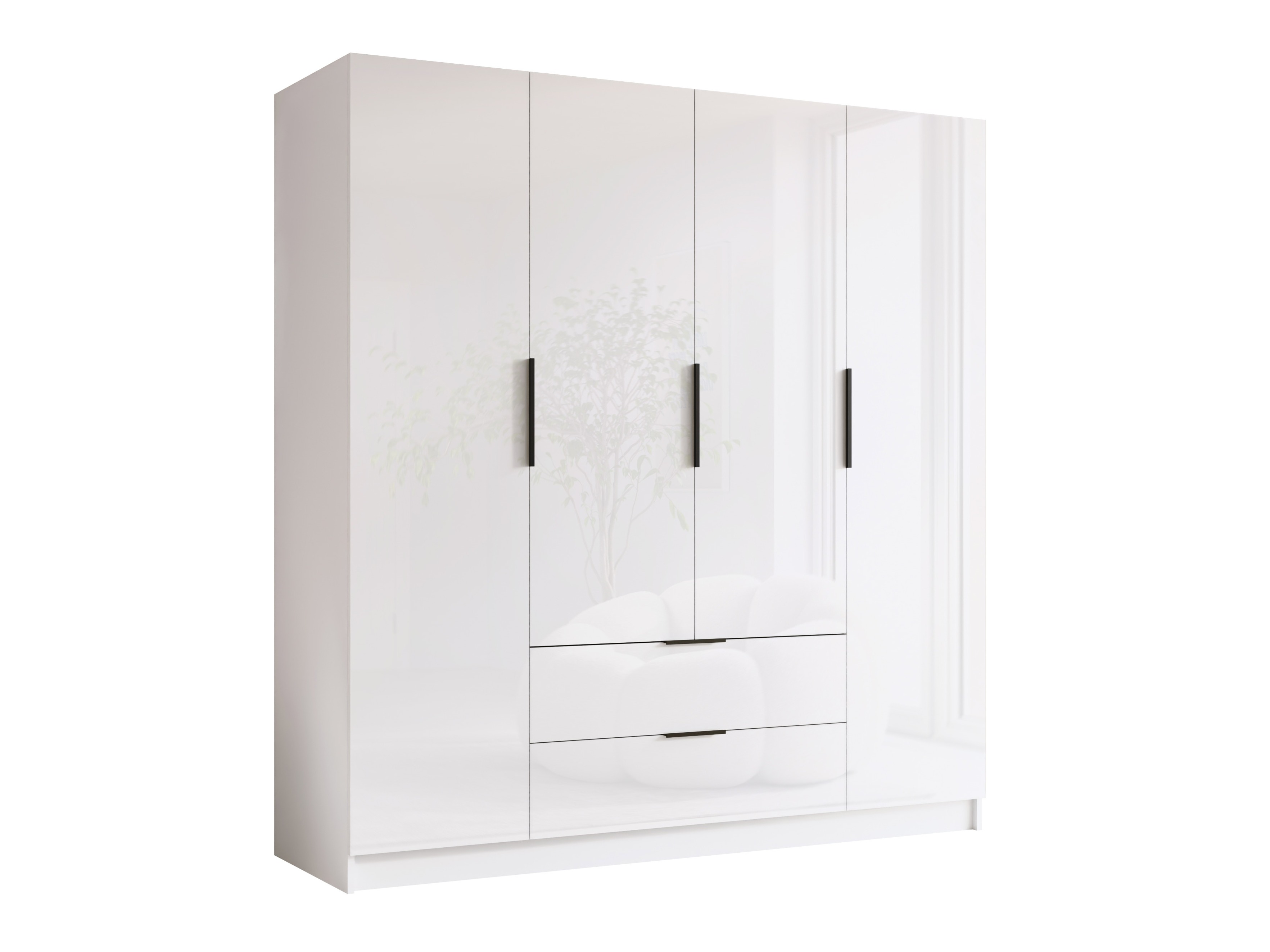 Dulap Closico Cadron I (Alb + Alb lucios)