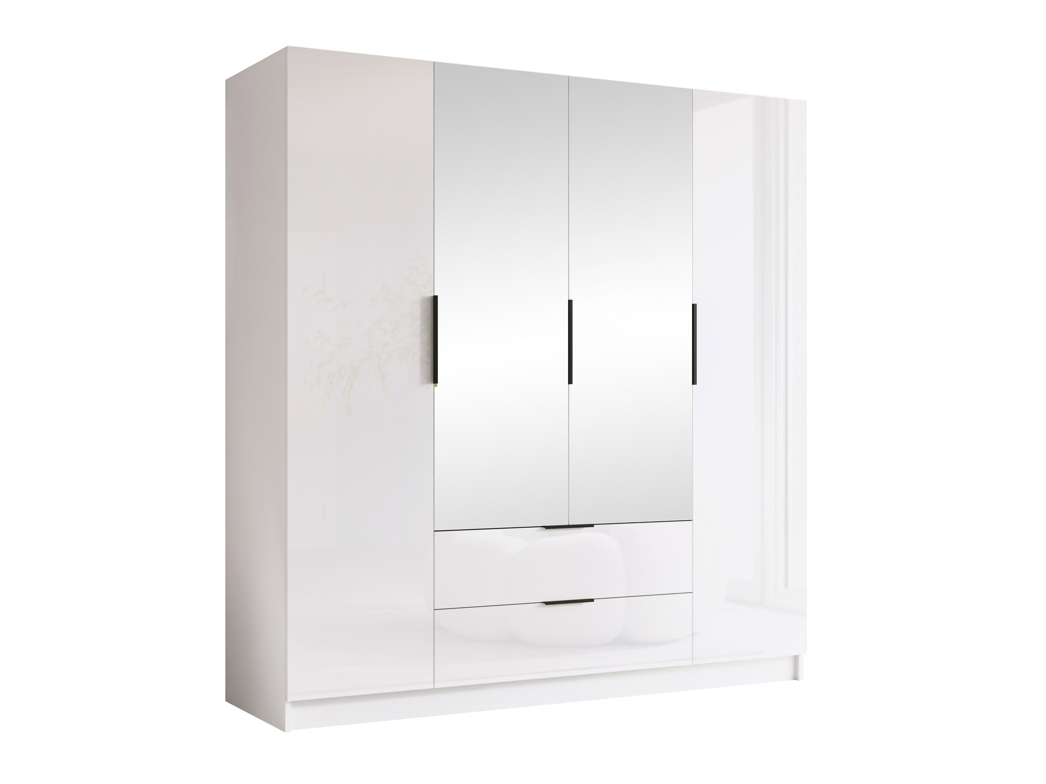 Dulap Closico Cadron II (Alb + Alb lucios)