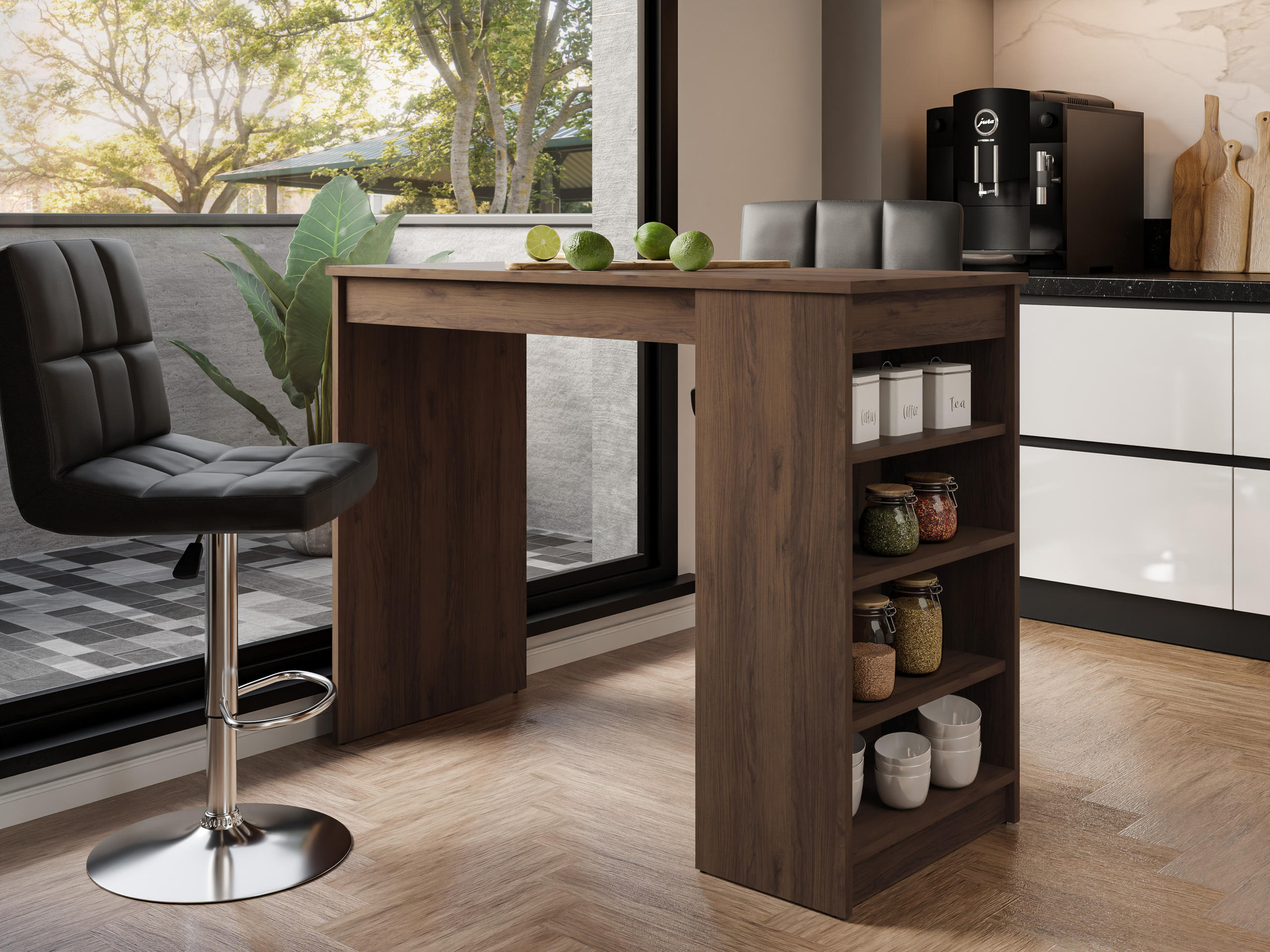 Masă de bar Comfivo Cedrus (Nuc)
