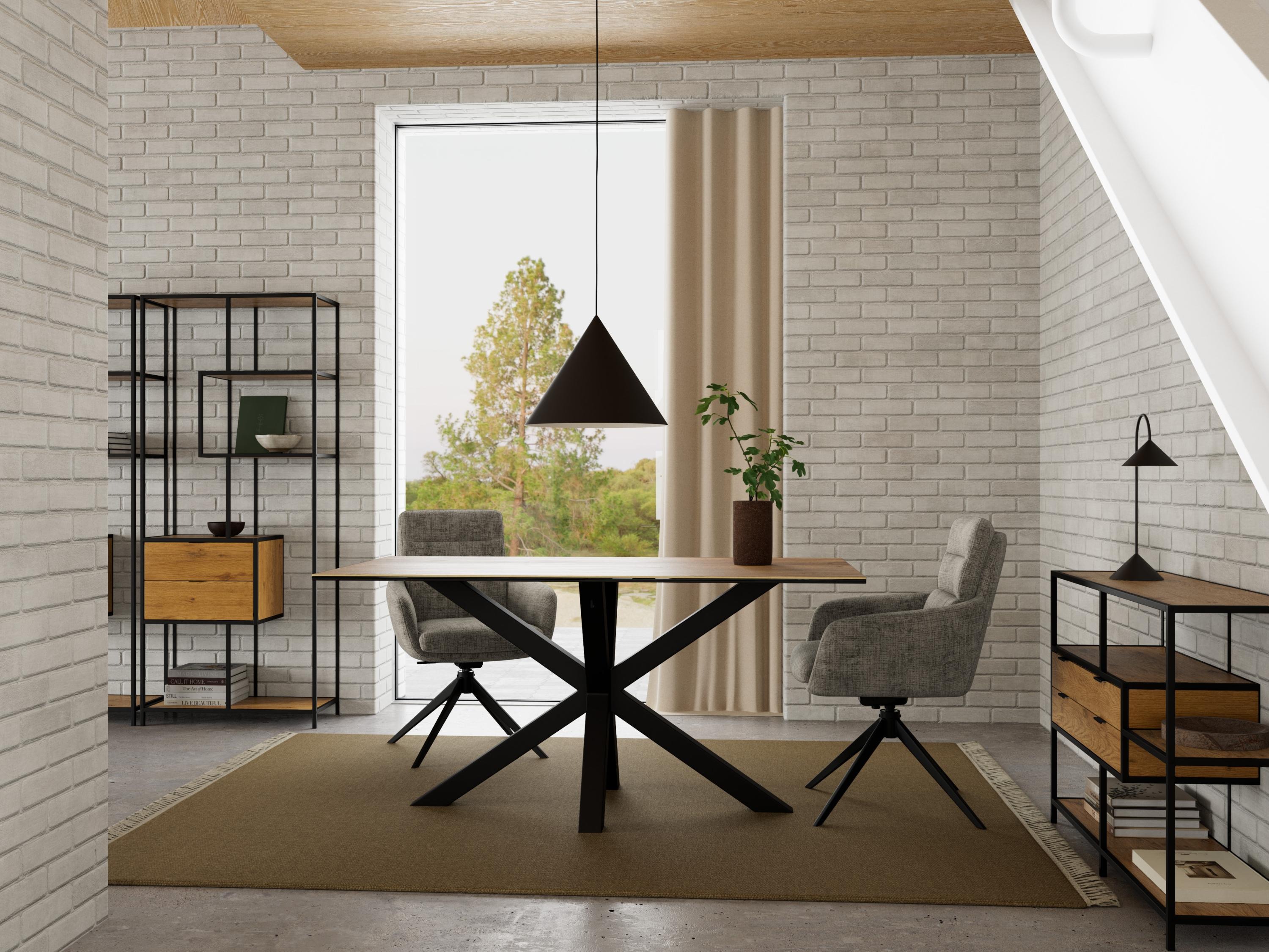 Scaun Norsica 1034 (Negru + Gri)