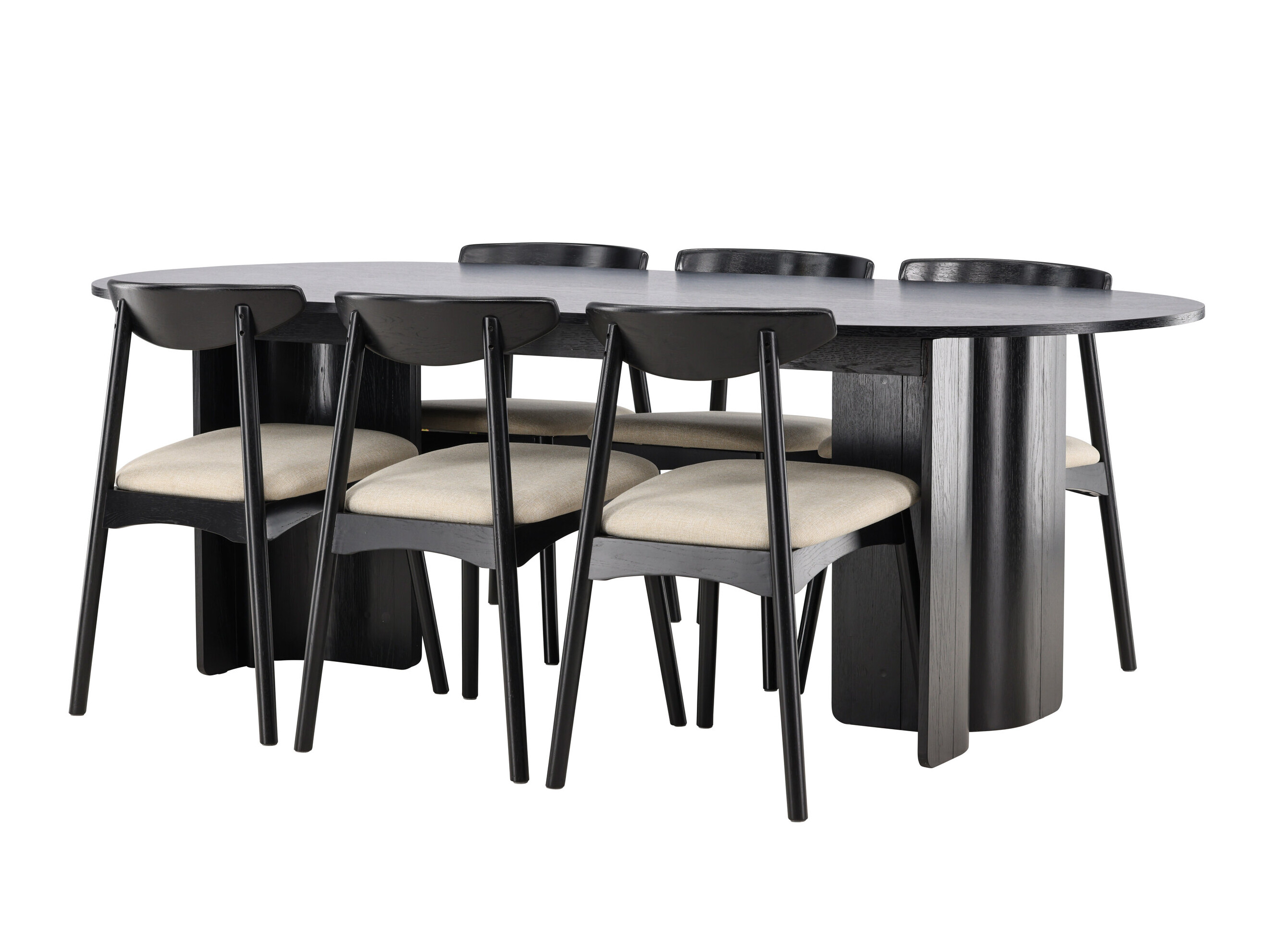 Set de mese Dallas 5280 (Negru + Bej)