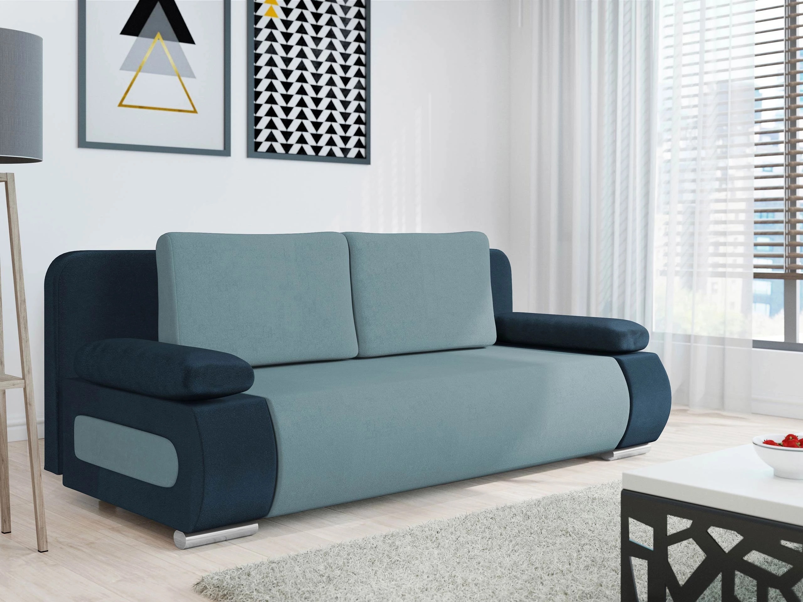 Canapea extensibilă Comfivo Pudor (Uttario Velvet 2967 + Uttario Velvet 2960)