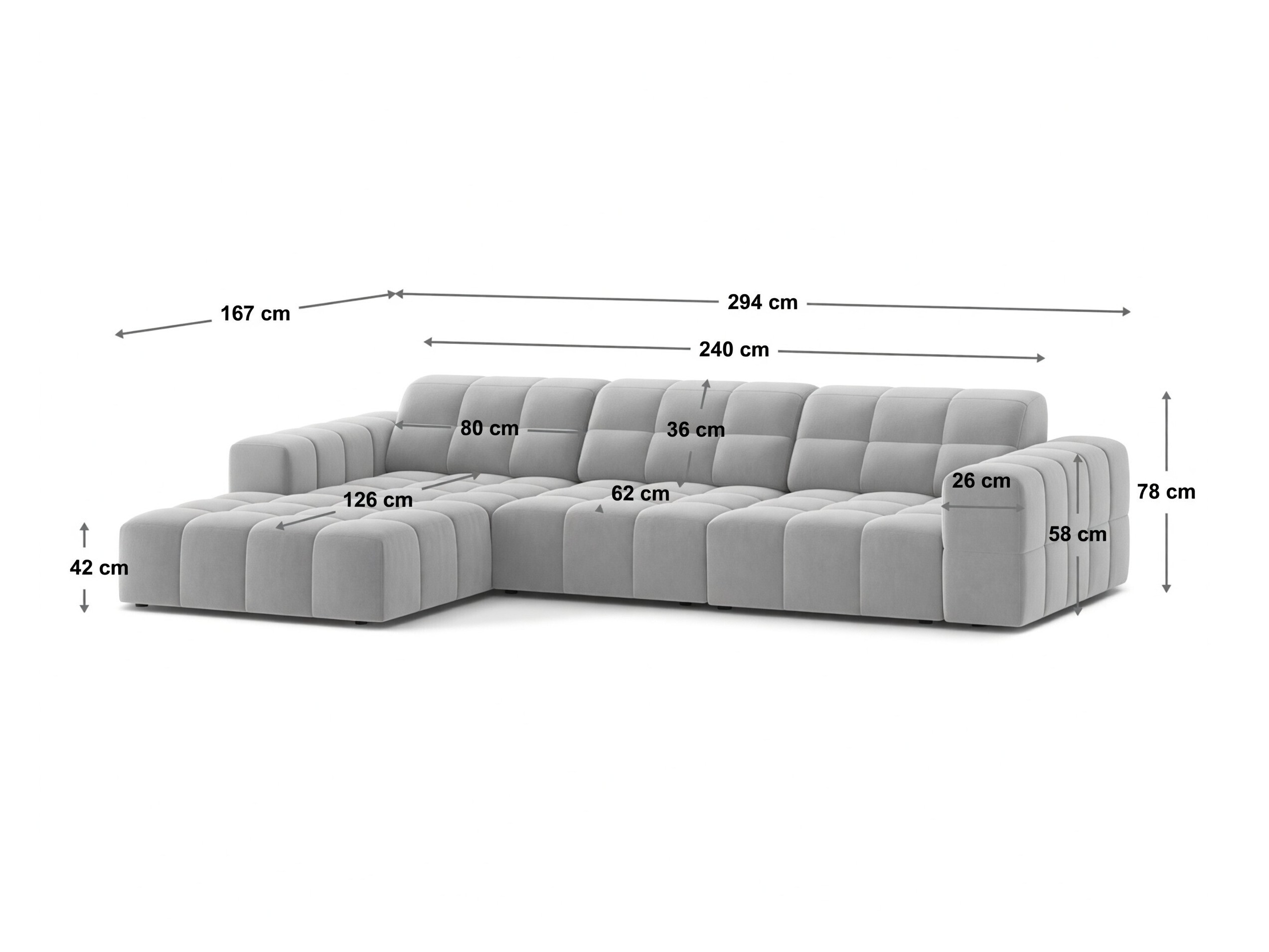 Colțar modular Somelo 102 (Eden 04)