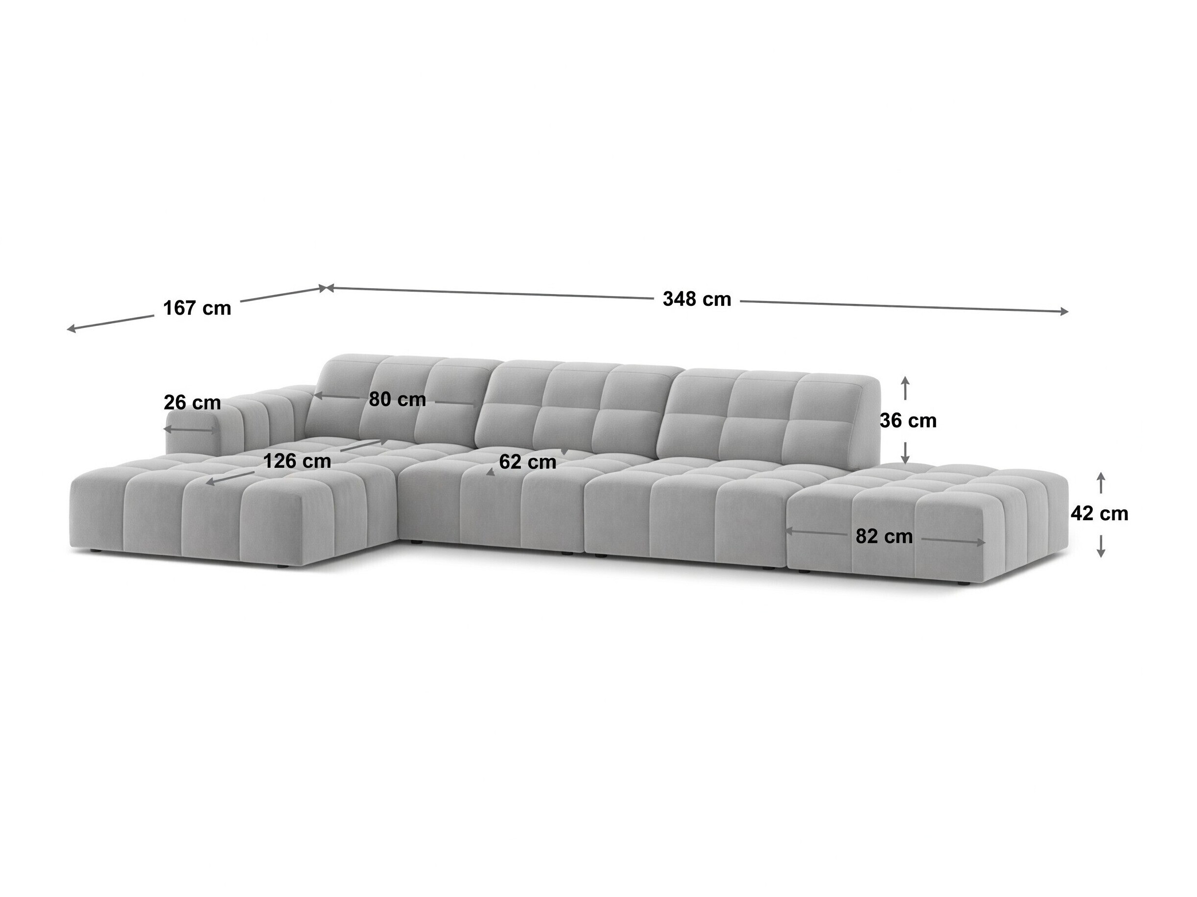Colțar modular Somelo 103 (Bluvel 86)