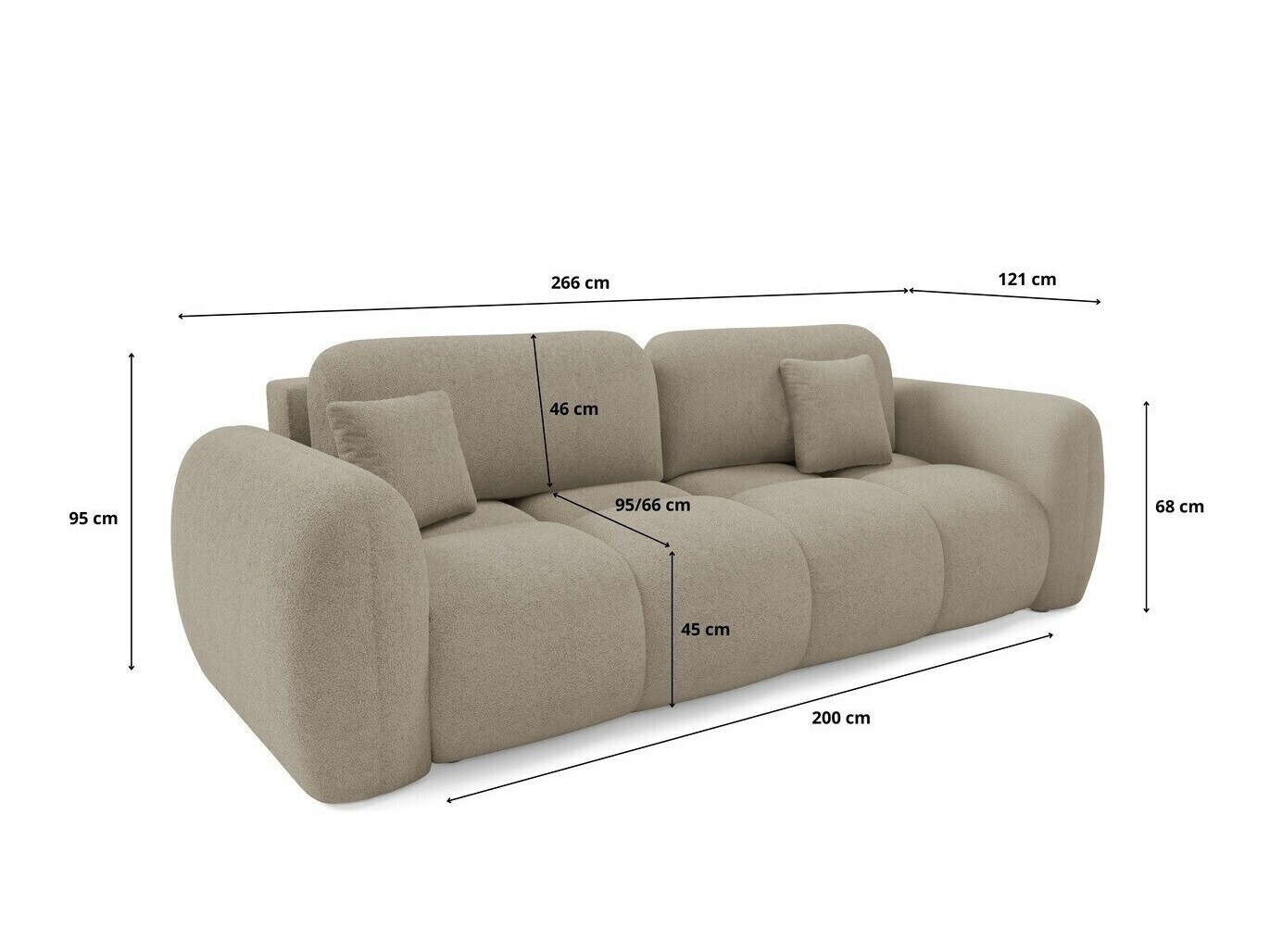 Canapea extensibilă Franklin 212 (Quelle 54)