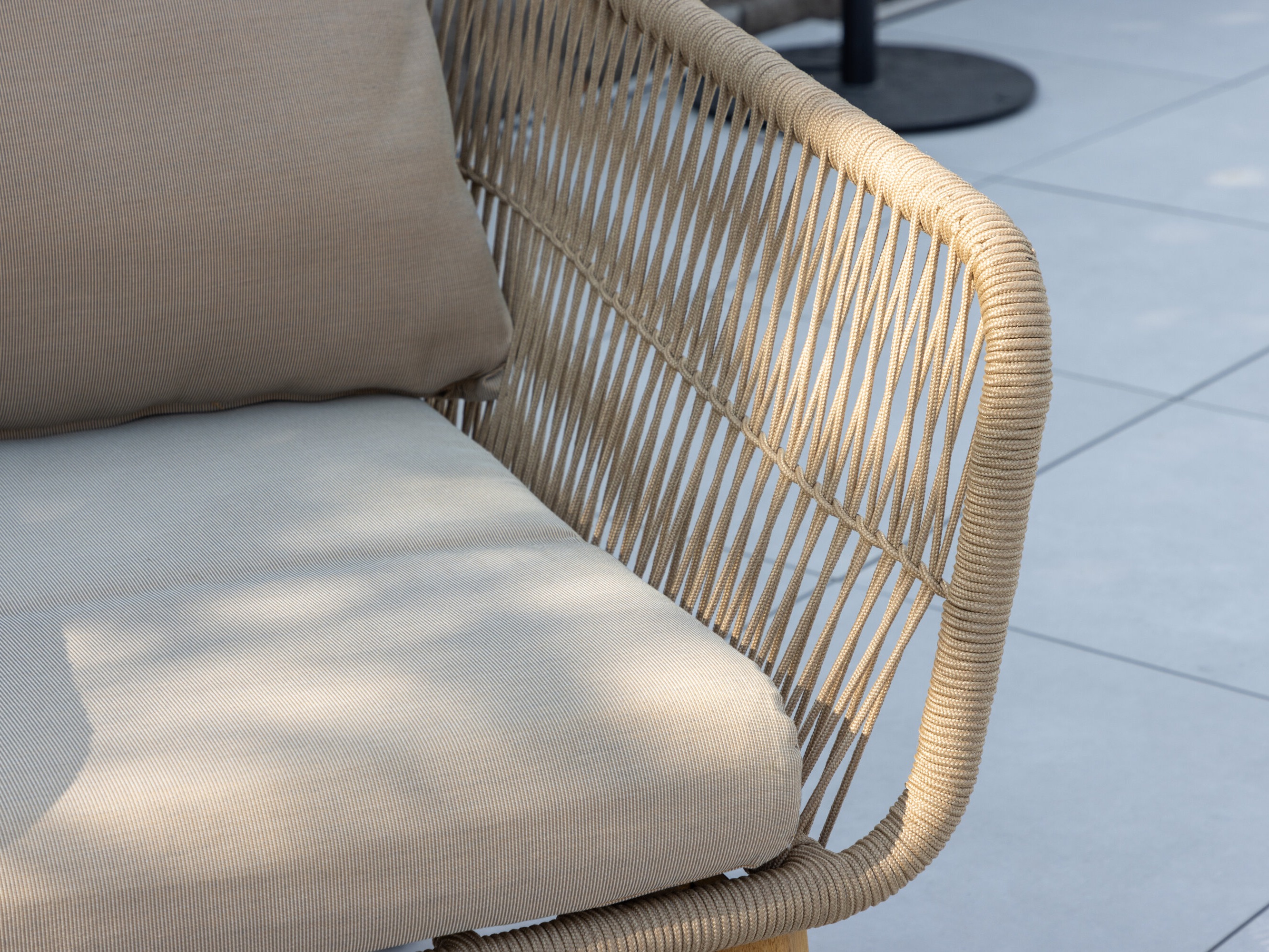 Set mobilier de exterior Dallas 661 (Bej deschis + Salcâm)