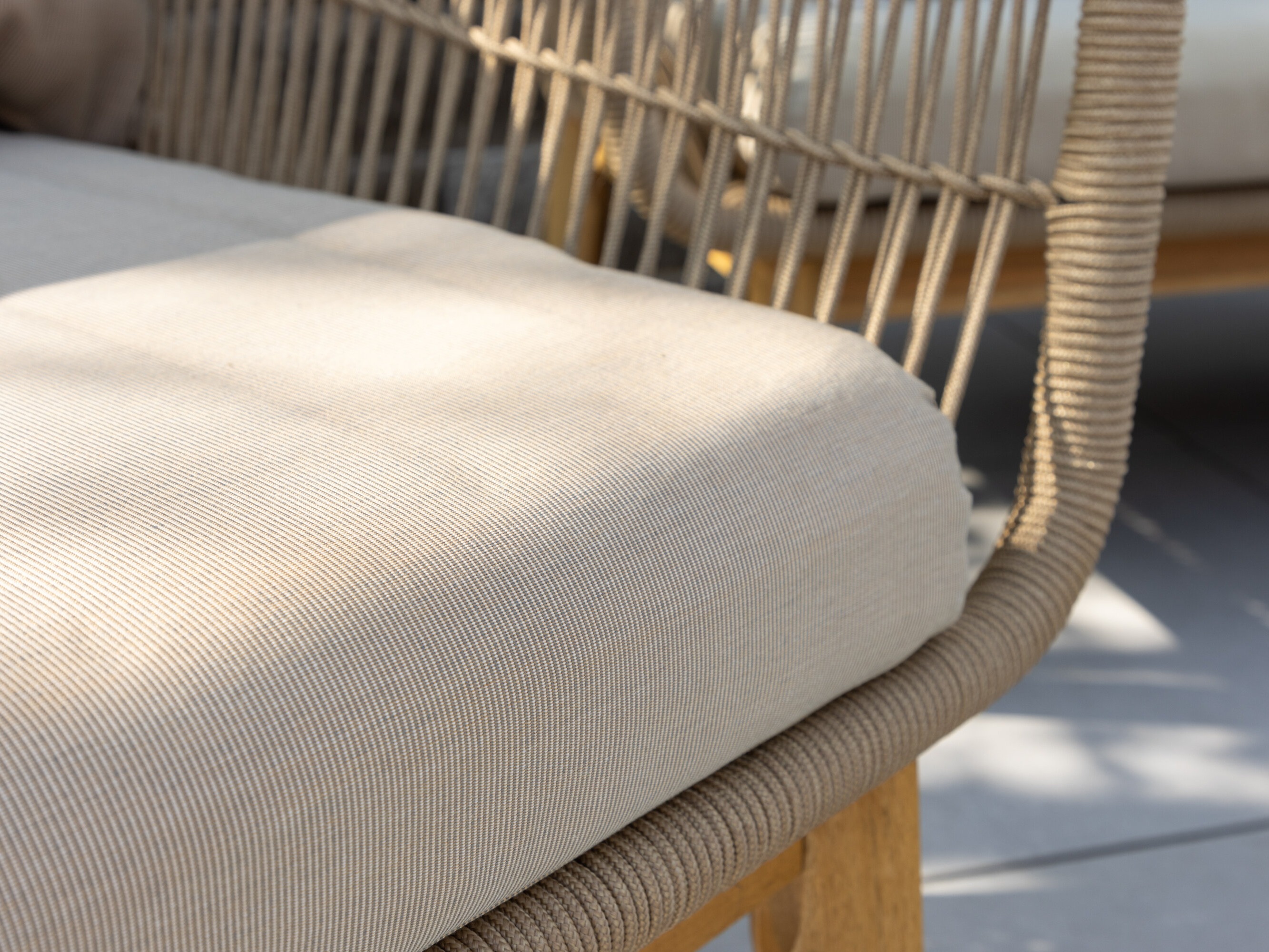 Set mobilier de exterior Dallas 661 (Bej deschis + Salcâm)