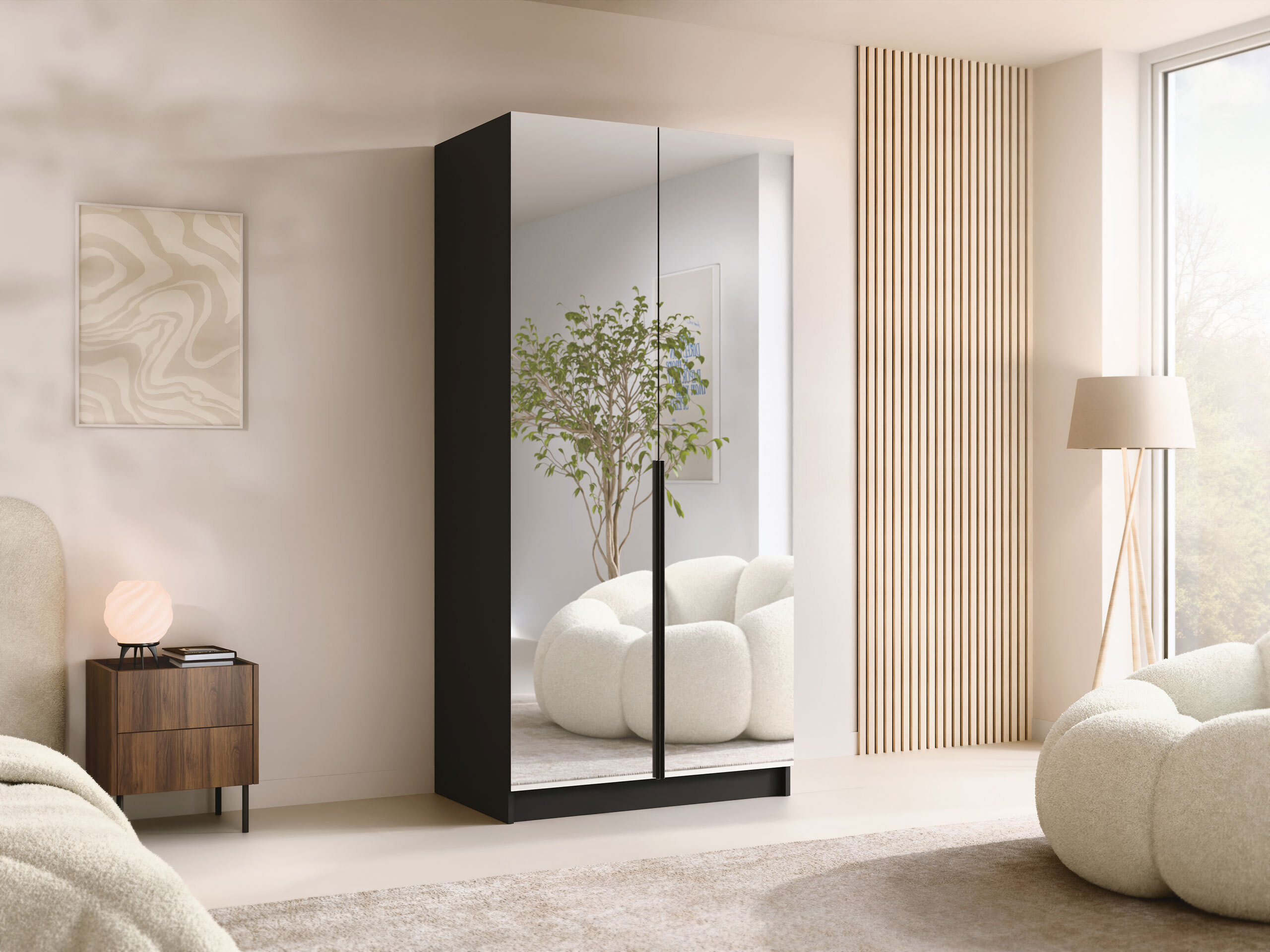 Dulap Closico Staton III (Negru)