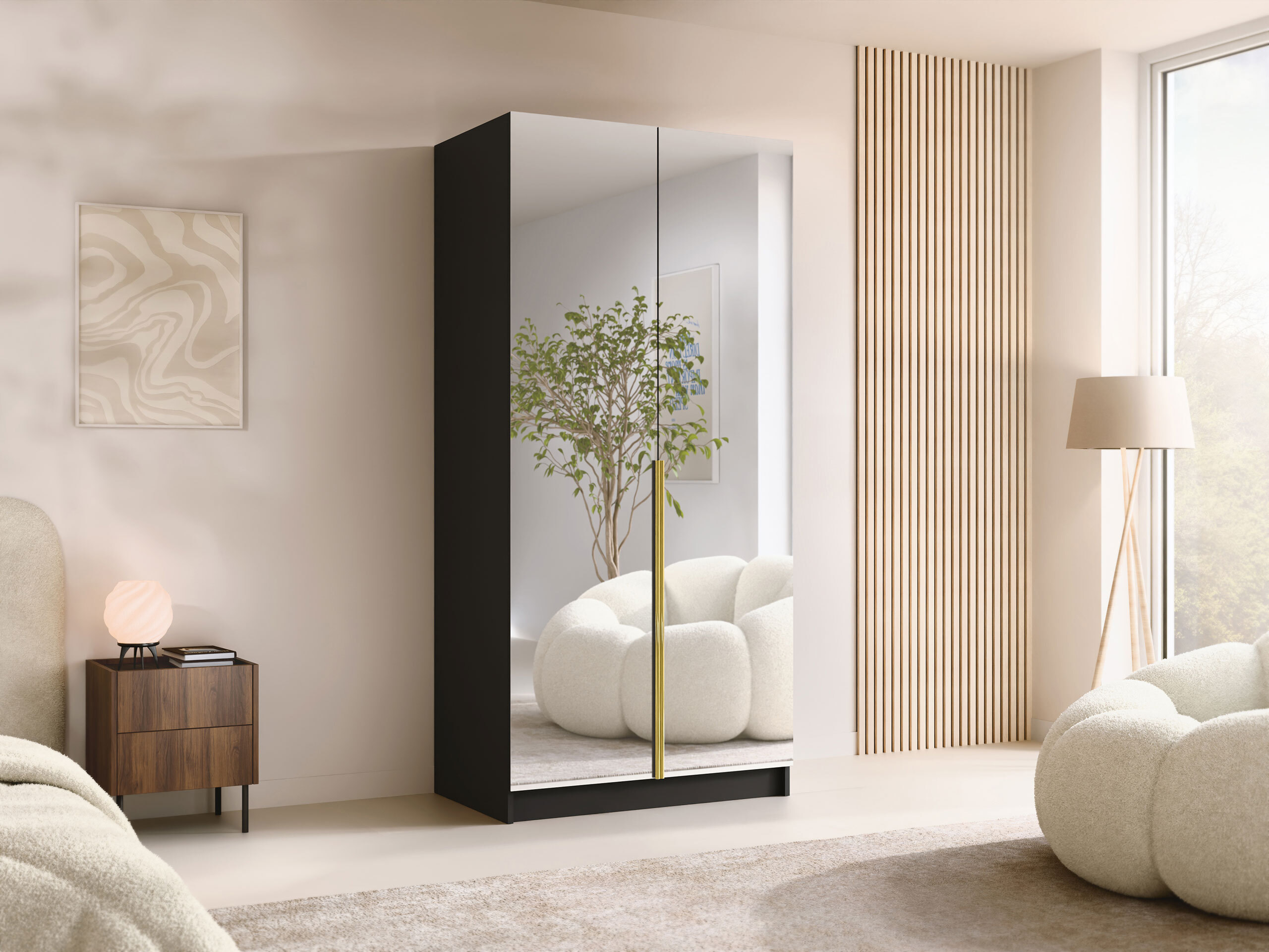 Dulap Closico Staton III (Negru)