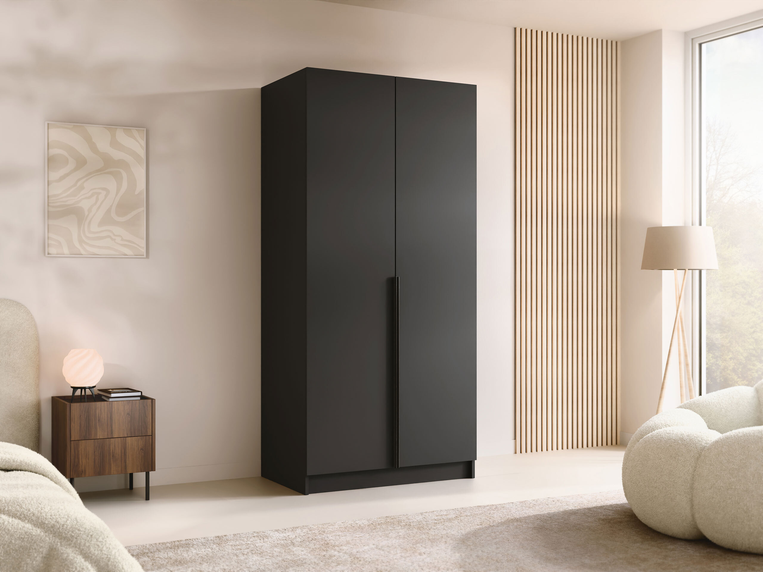 Dulap Closico Staton I (Negru)