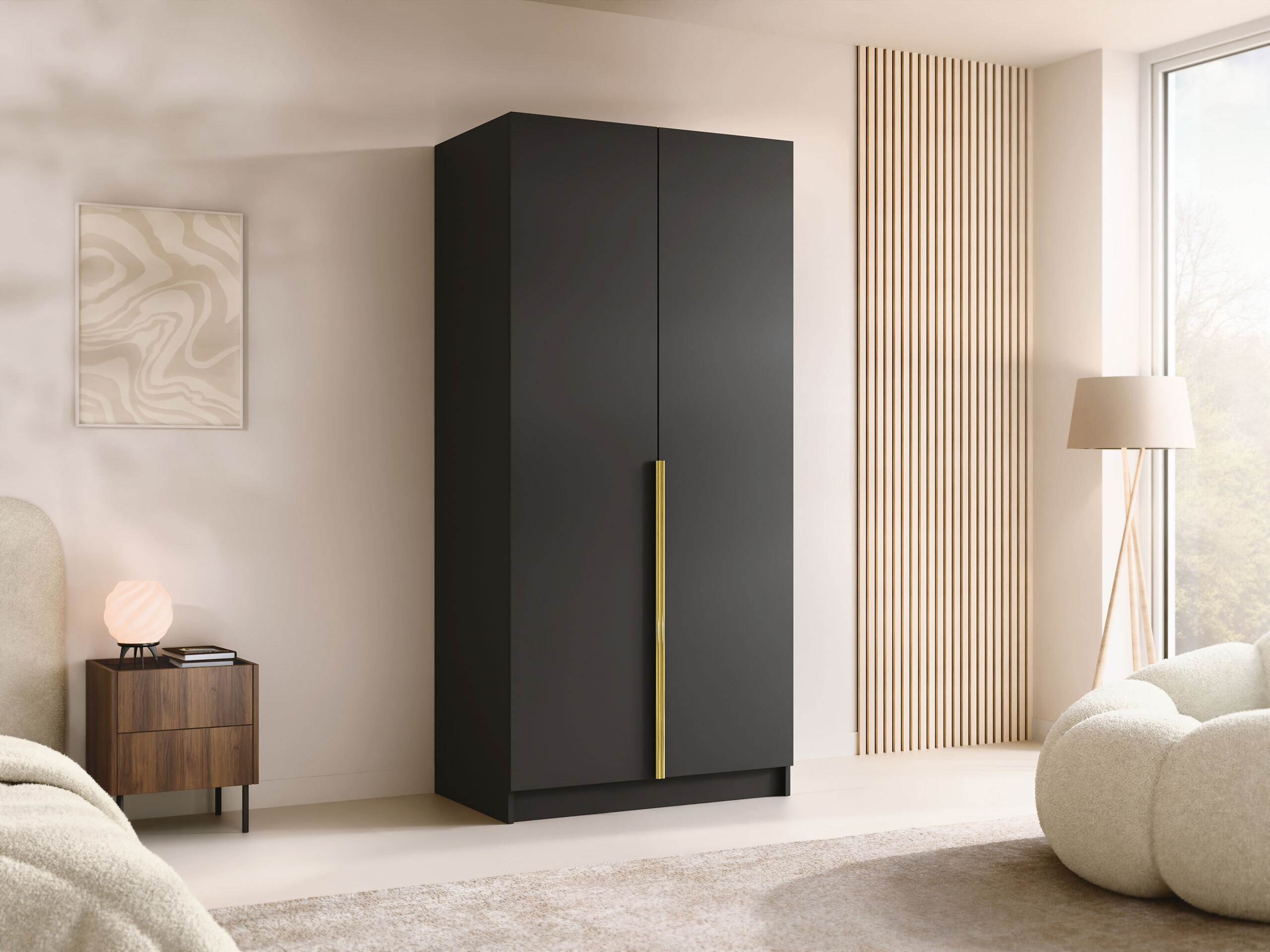 Dulap Closico Staton I (Negru)