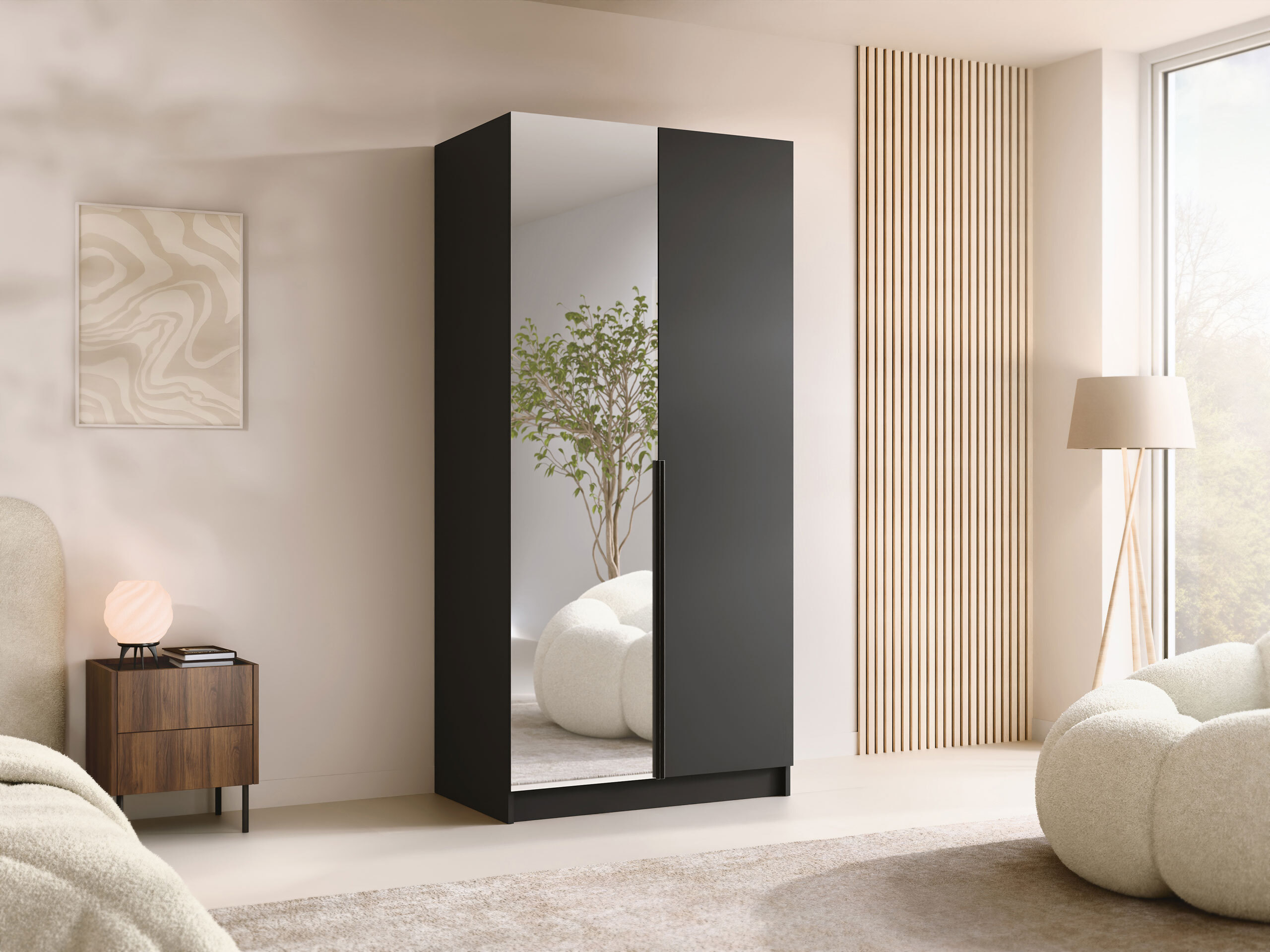 Dulap Closico Staton II (Negru)