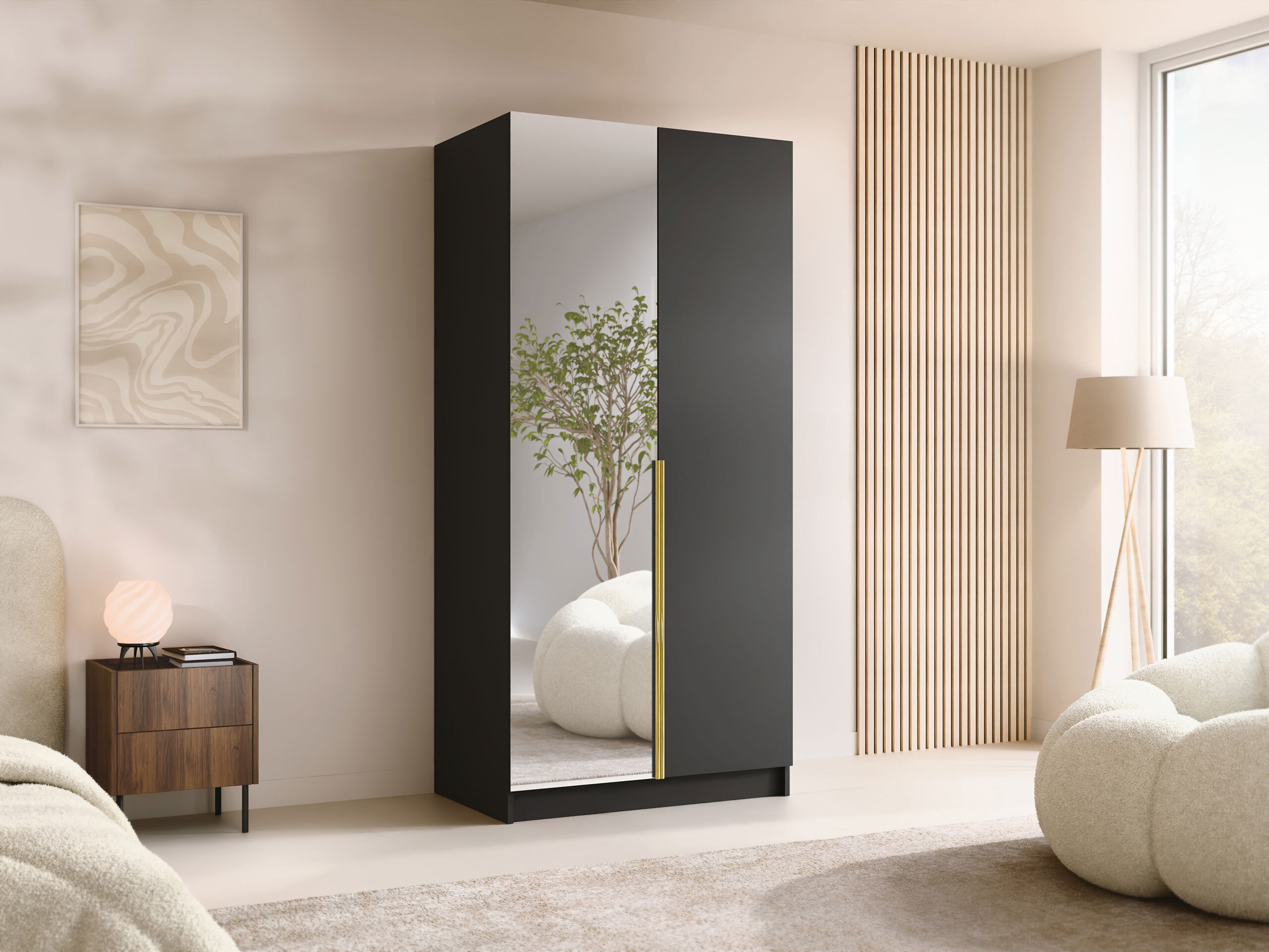 Dulap Closico Staton II (Negru)