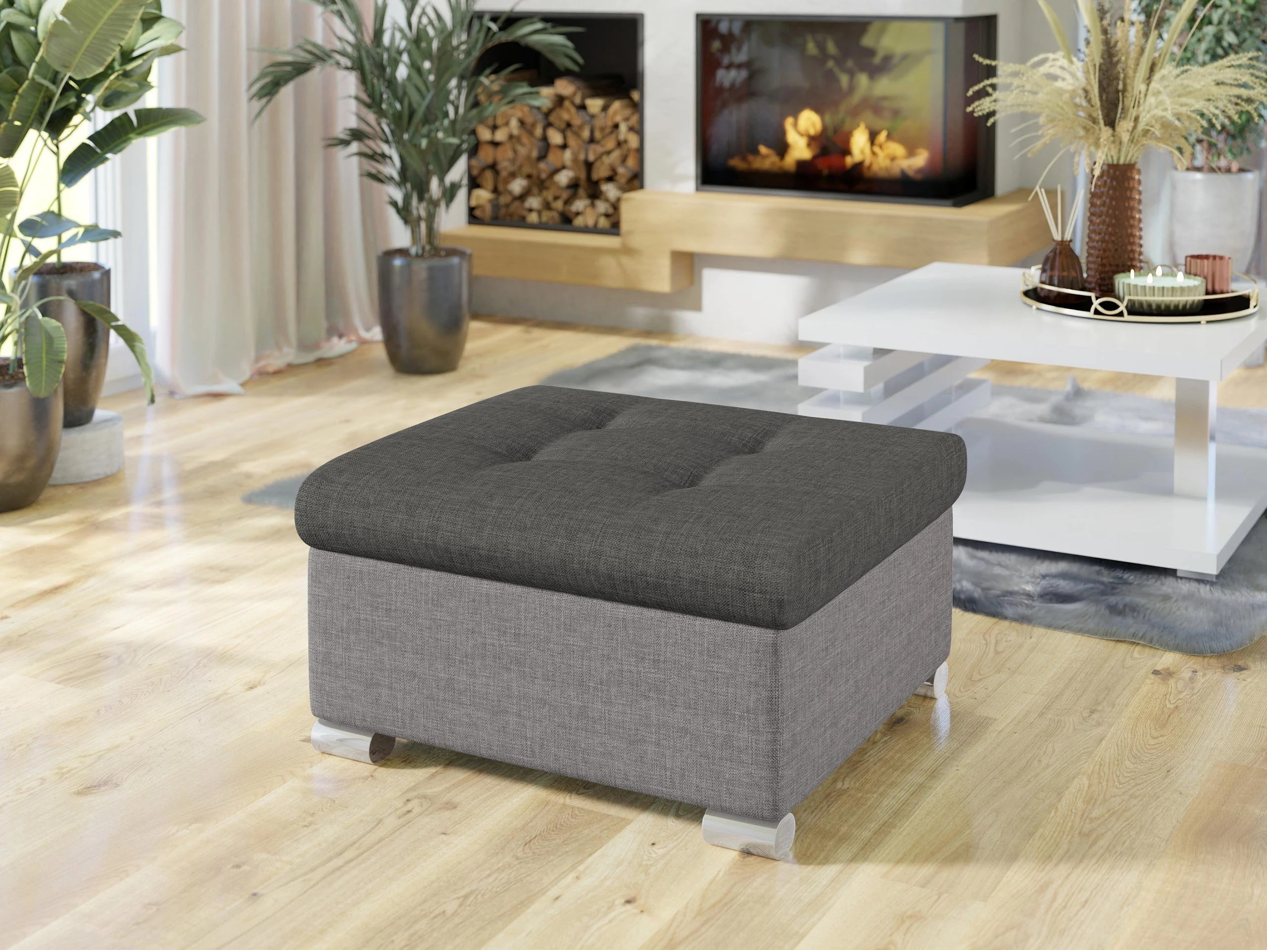 Taburet tapițat Comfivo Gemma (Lux 05 + Lux 06)