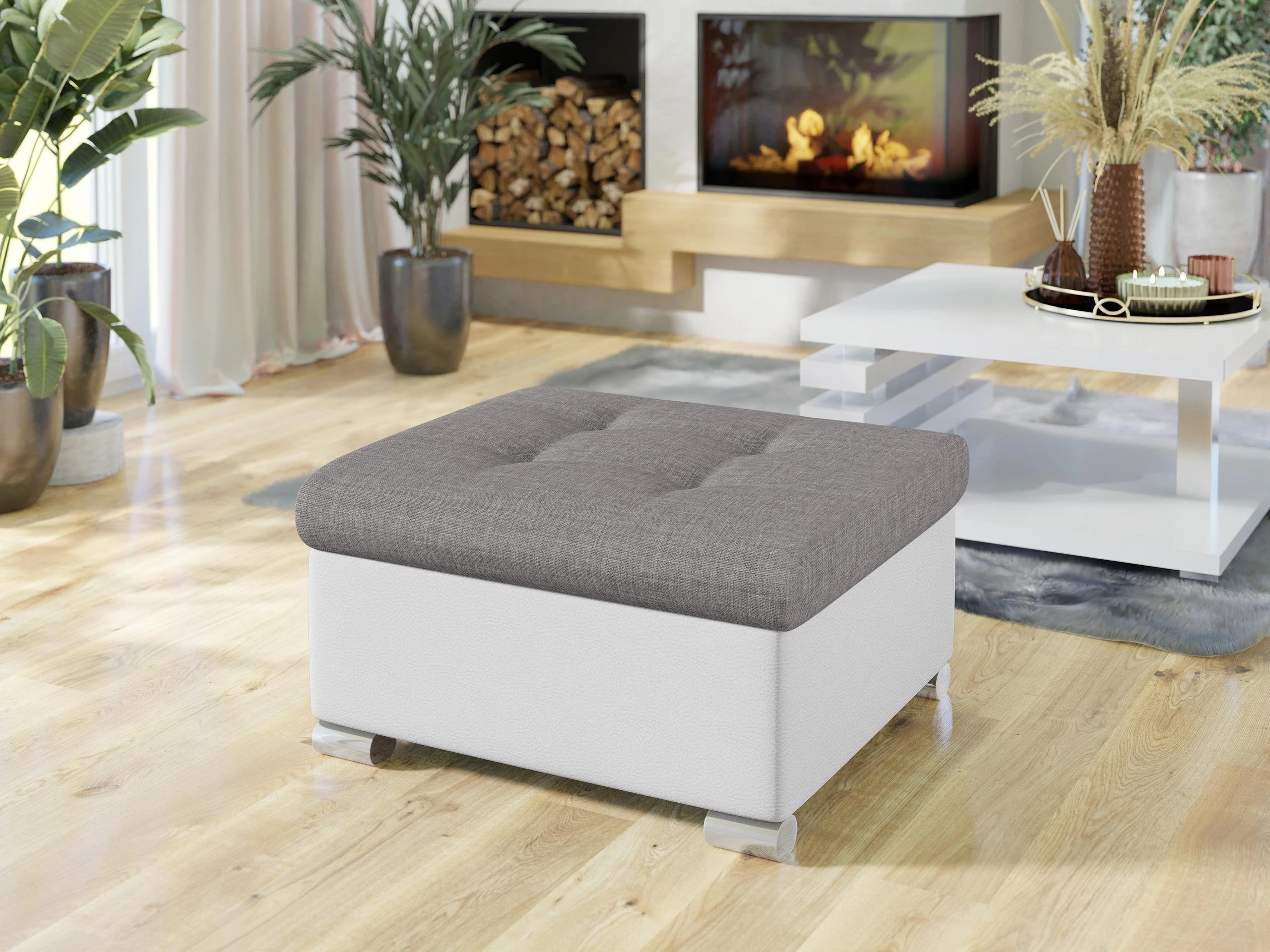 Taburet tapițat Comfivo Gemma (Soft 017 + Lux 05)