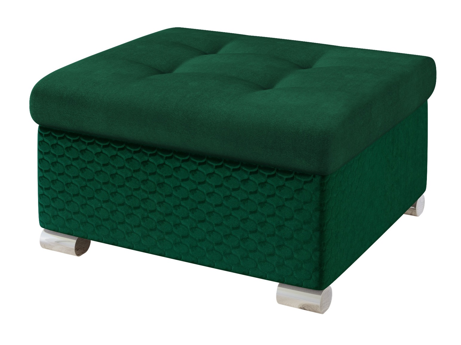 Taburet tapițat Comfivo Gemma (Magic Velvet 2225-151 + Venus Velvet 2941)