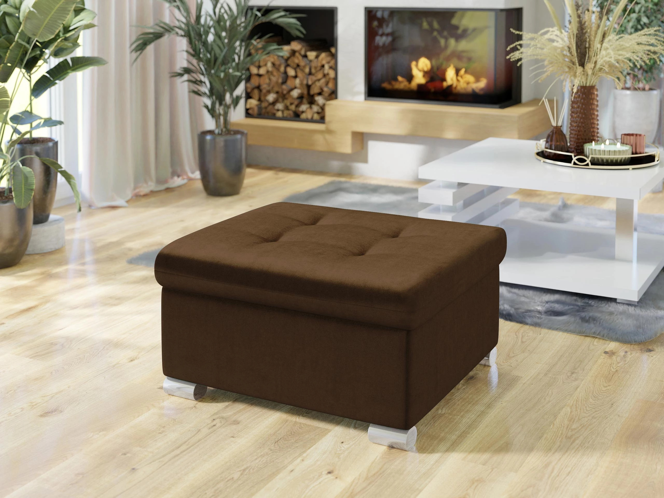 Taburet tapițat Comfivo Gemma (Magic Velvet 2299)