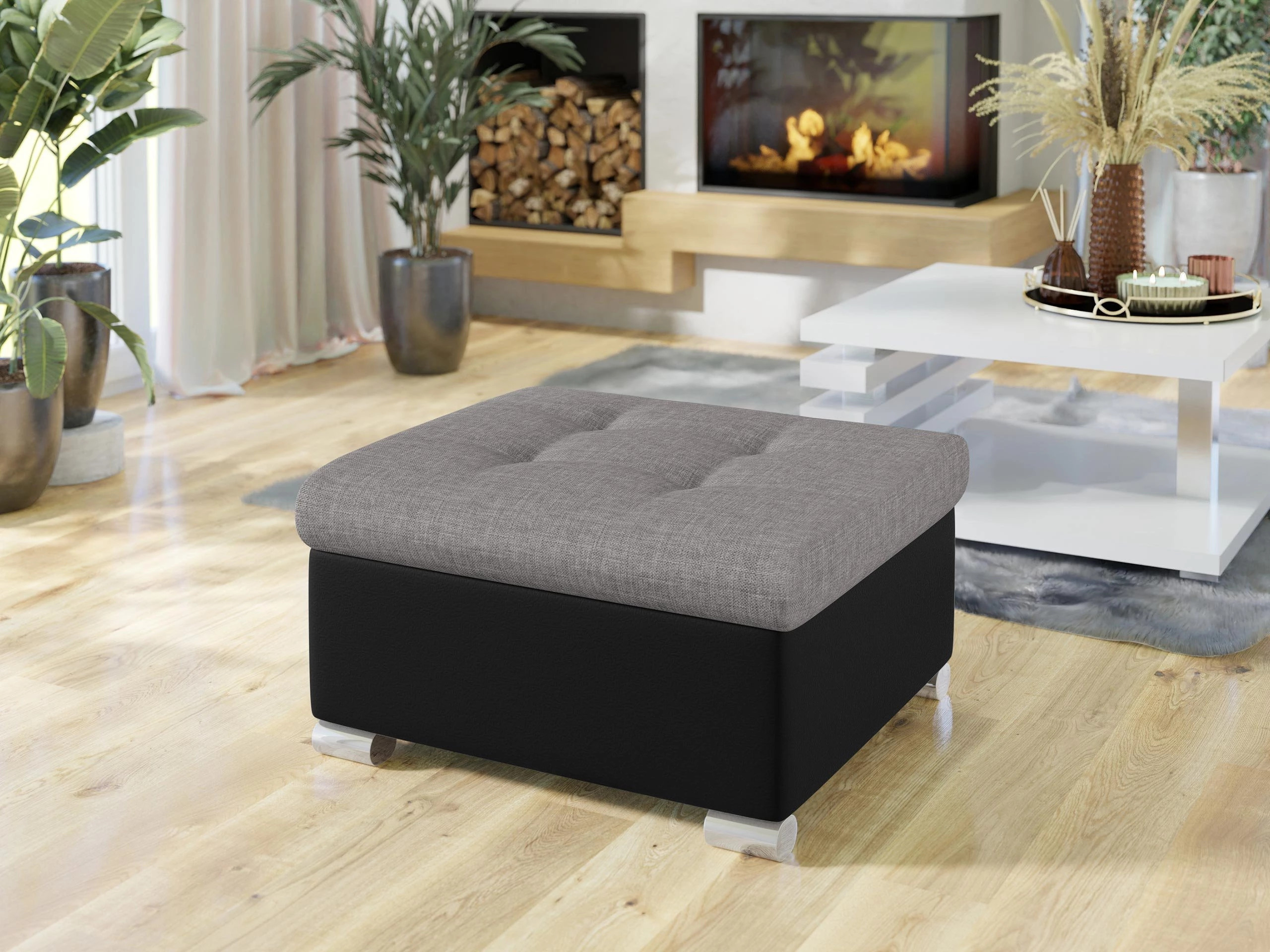 Taburet tapițat Comfivo Gemma (Soft 011 + Lux 05)