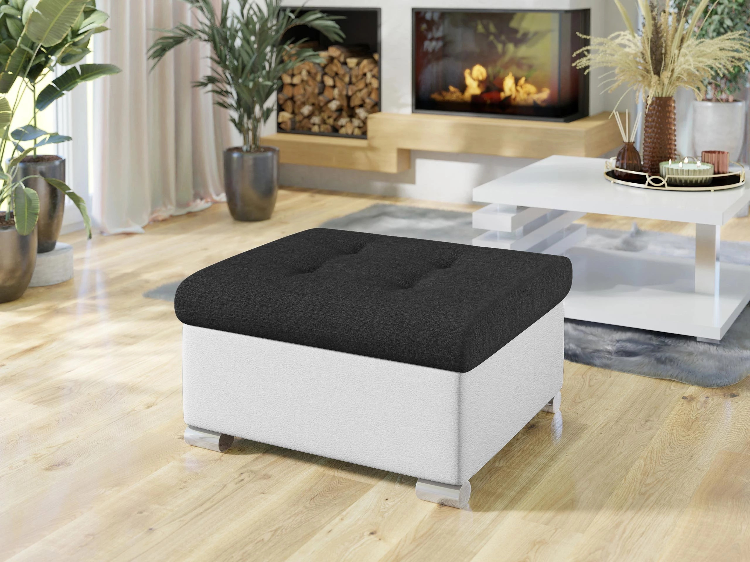 Taburet tapițat Comfivo Gemma (Soft 017 + Soul 20)