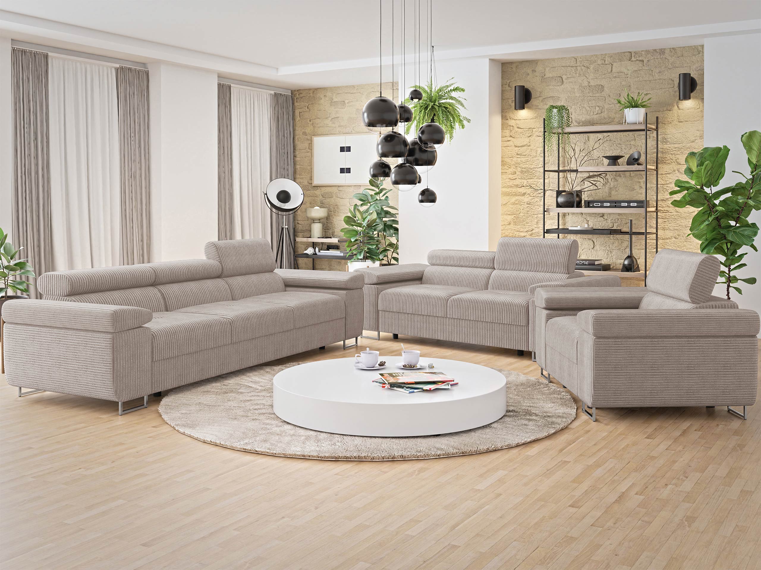 Set mobilier tapițat Comfivo Vinetum (Poso 03)
