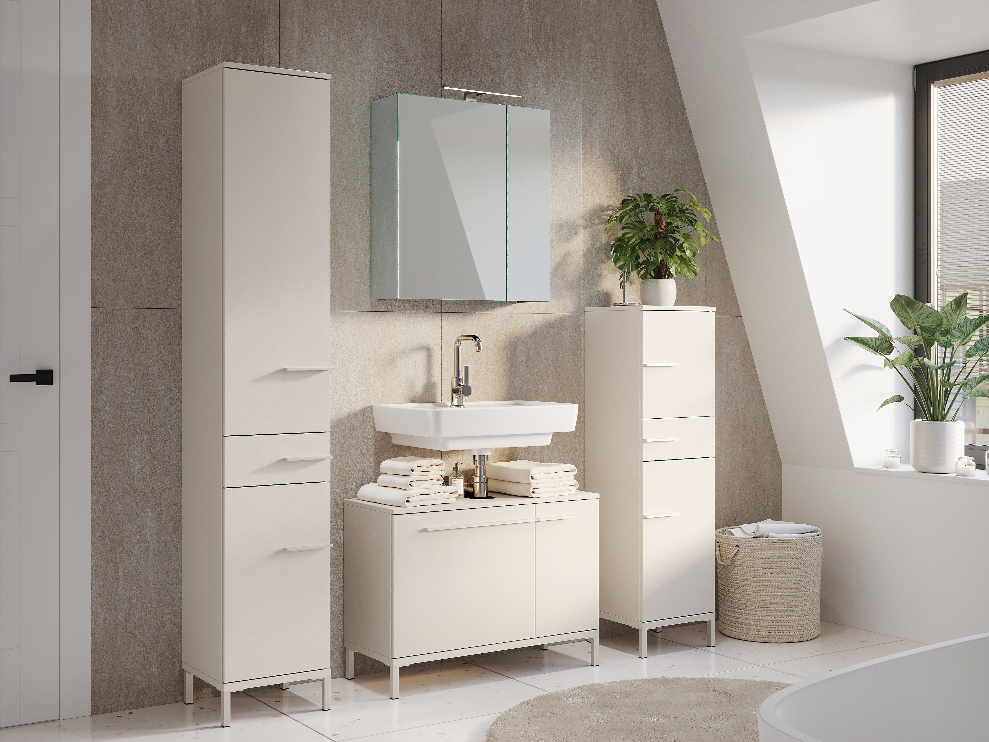 Cabinet de baie neancorat Evaenou 102