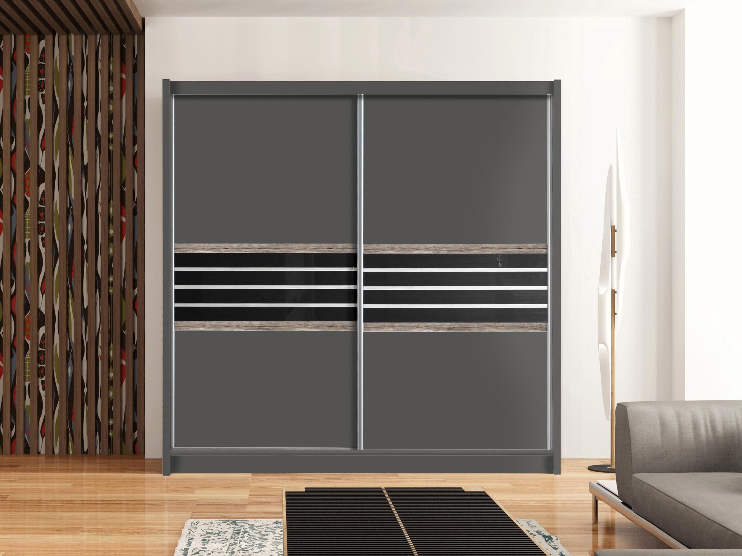 Dulap Honolulu 115 (Lava + Negru)