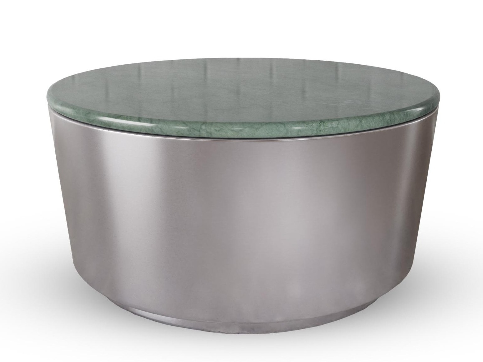 Măsuță de cafea Norsica 1084 (Argint + Marmură verde)