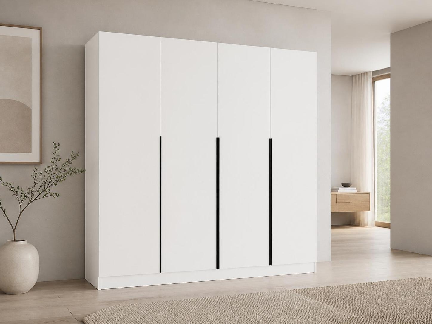 Dulap Mandeville 370 (Alb + Negru)