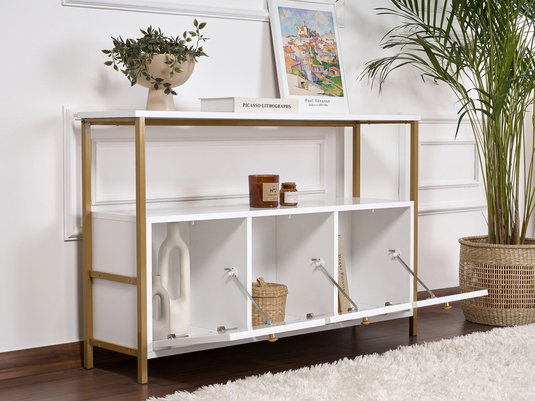 Bufet Novato 149 (Alb + Auriu)
