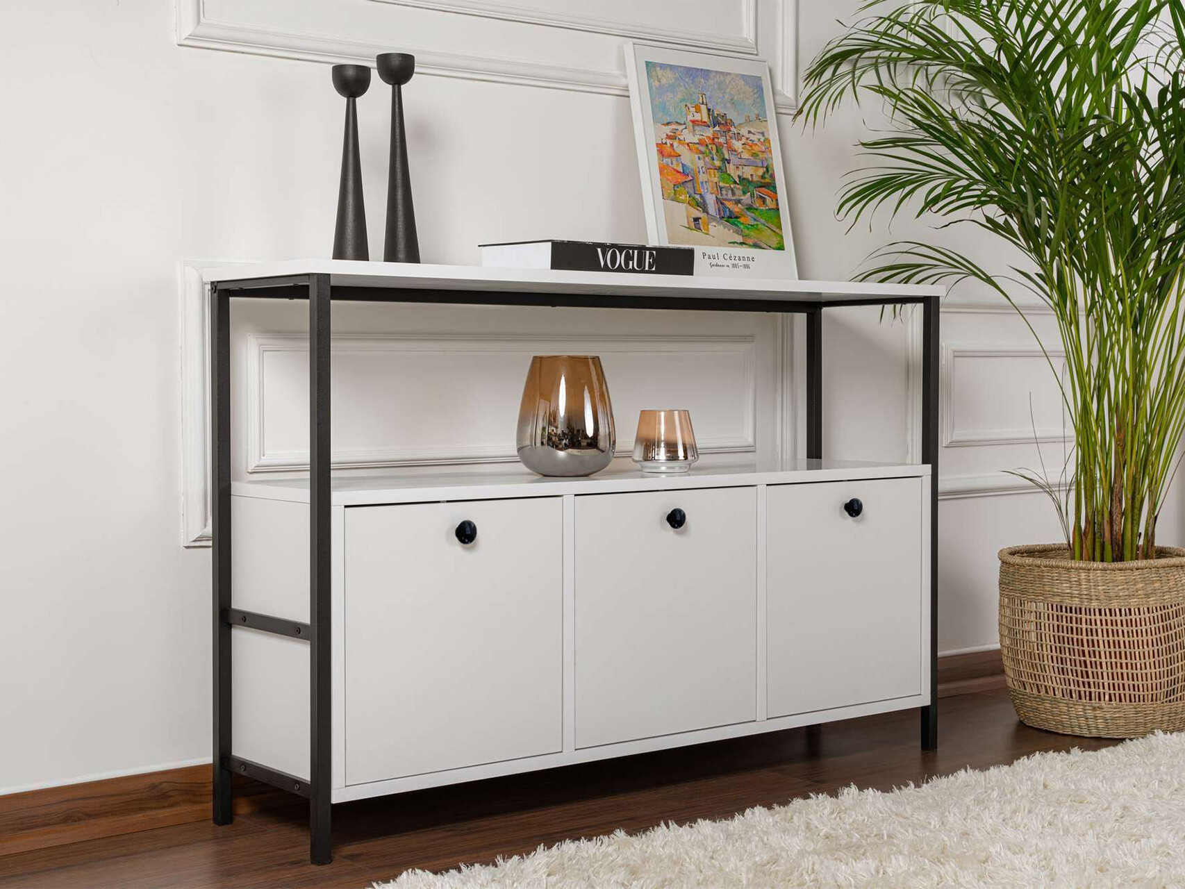 Bufet Novato 149 (Alb + Negru)