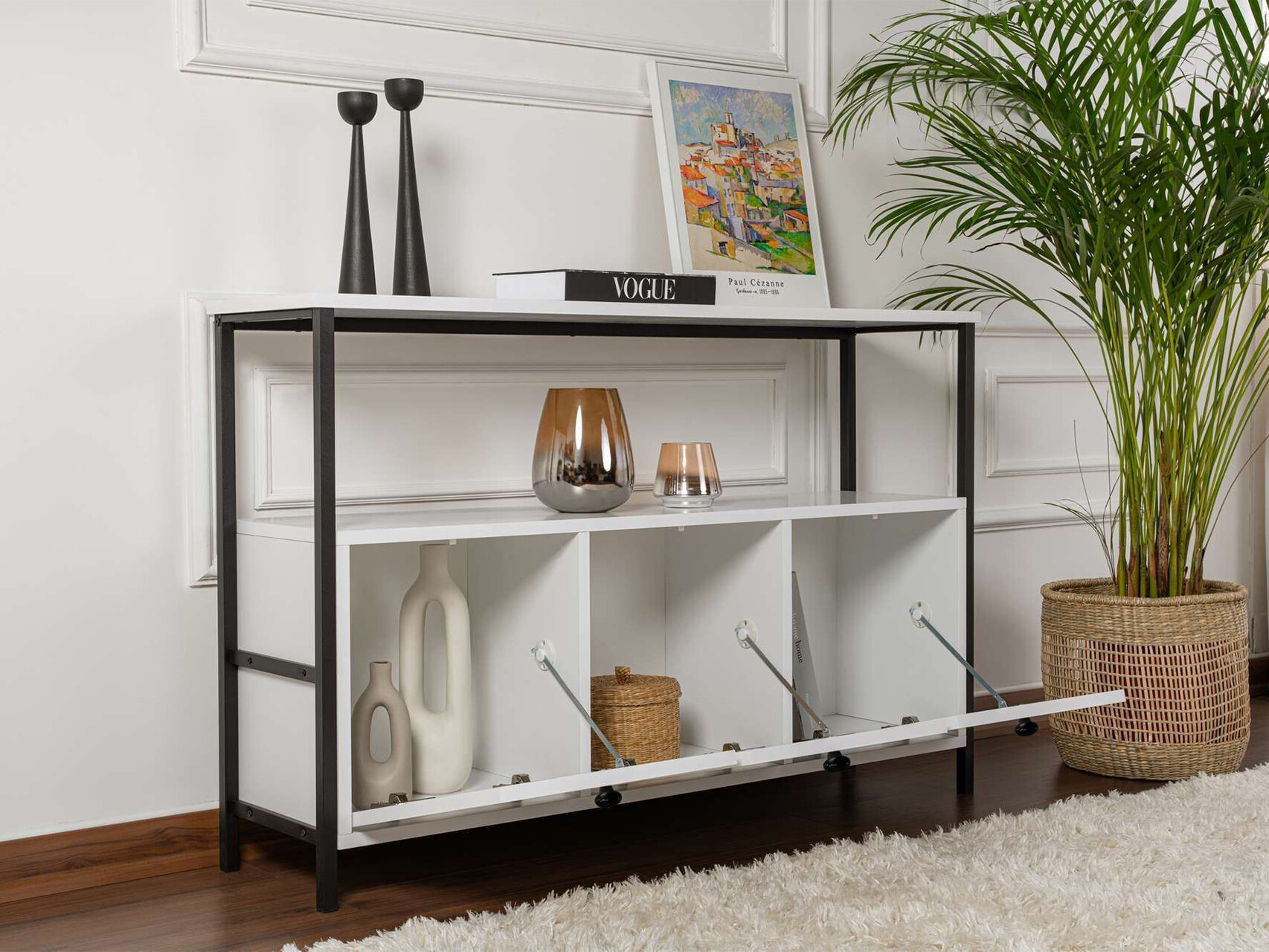 Bufet Novato 149 (Alb + Negru)