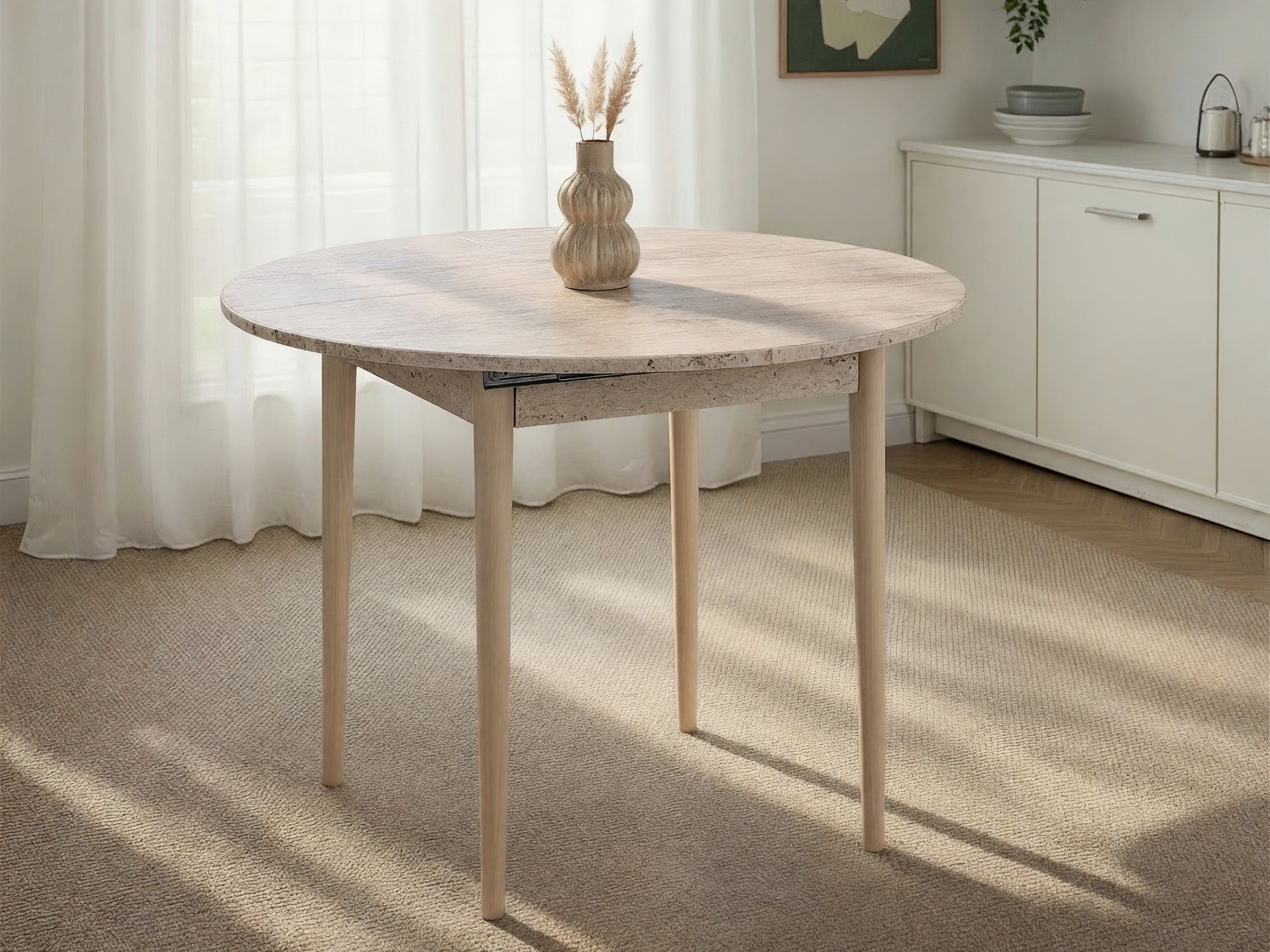 Masă Novato 148 (Stejar + Deschis Travertine)