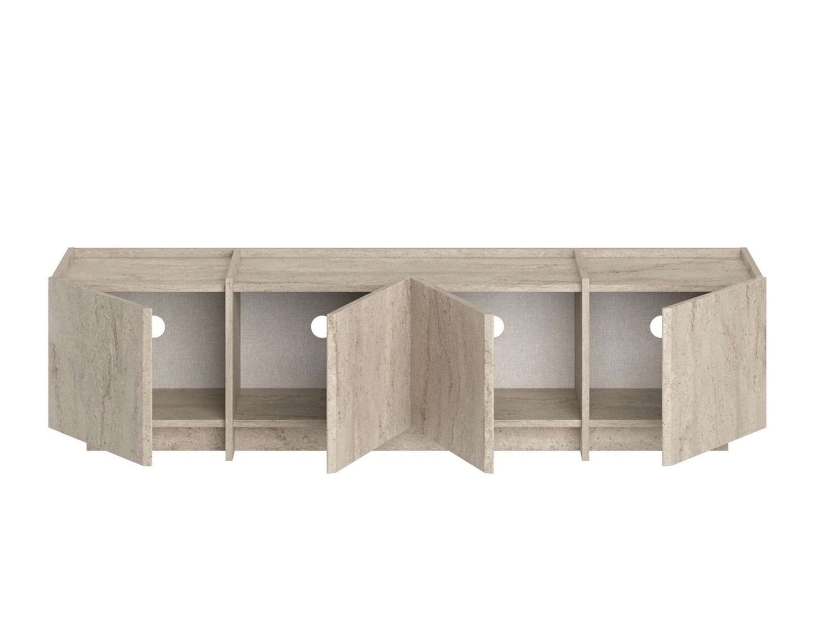 Comodă TV Novato 152 (Deschis Travertine)