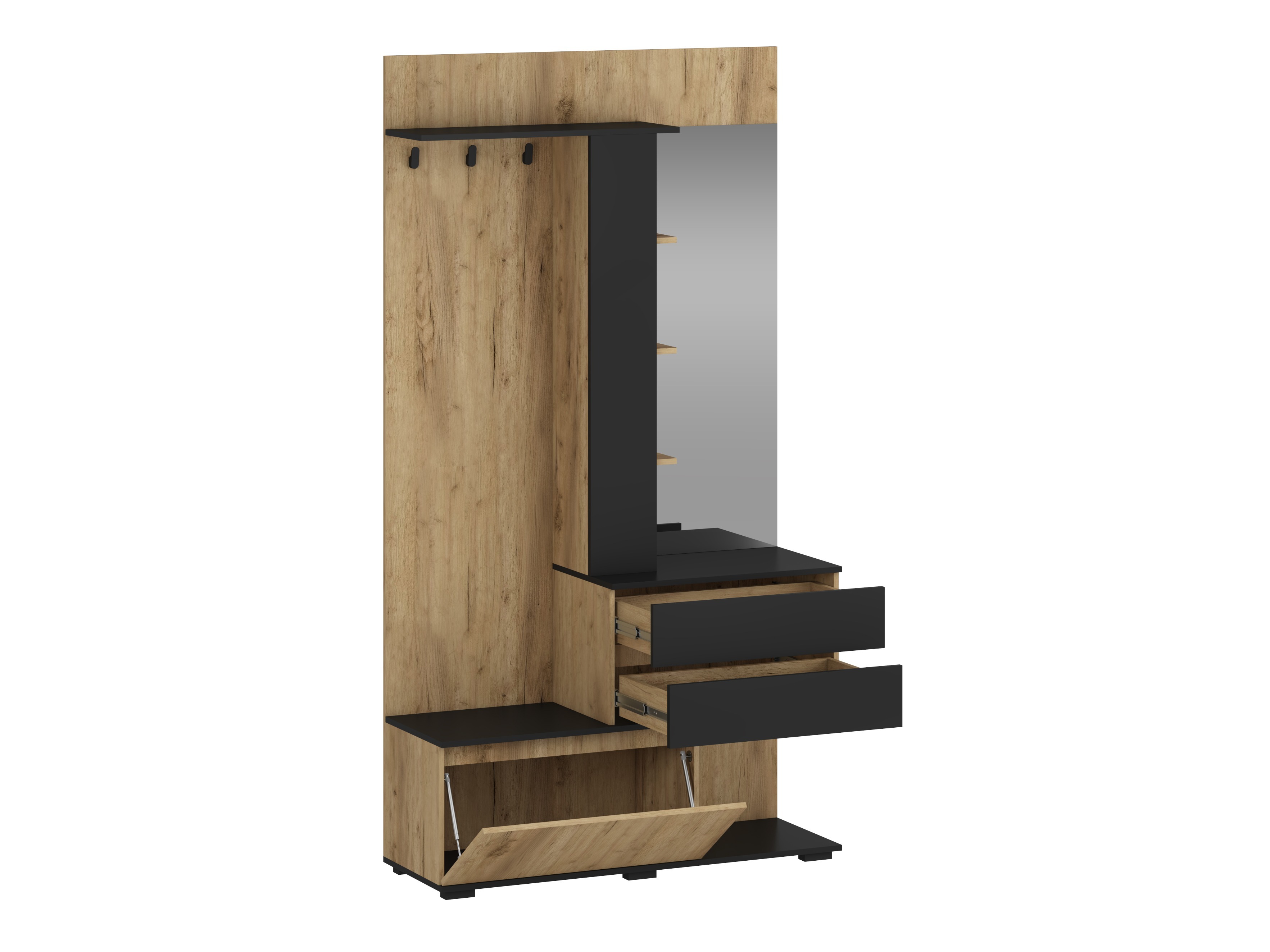 Set de hol Houston 2123 (Stejar auriu + Negru)