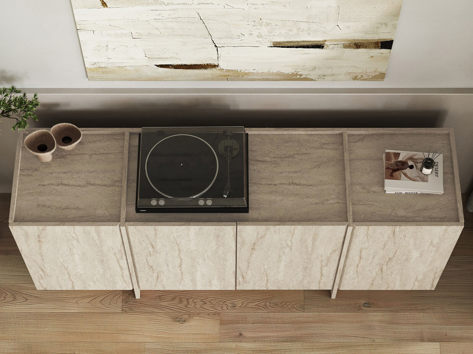 Bufet Novato 153 (Deschis Travertine)