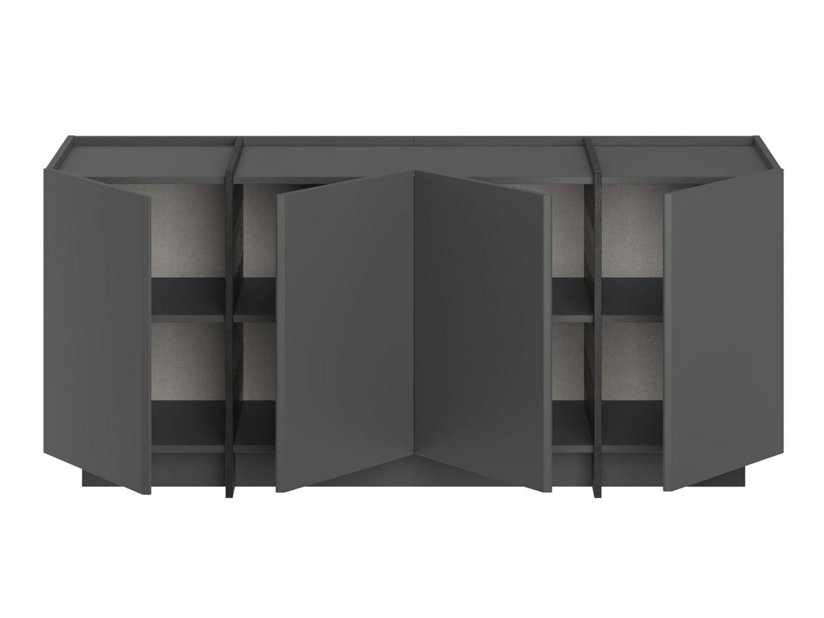 Bufet Novato 153 (Negru + Antracit)