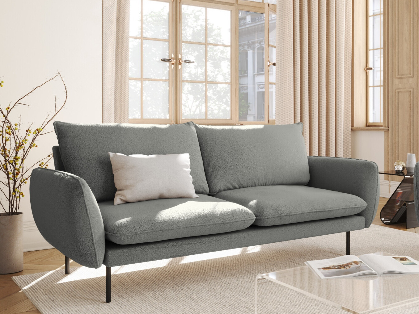 Canapea Ferlevi 128 (Ascot Taupe)