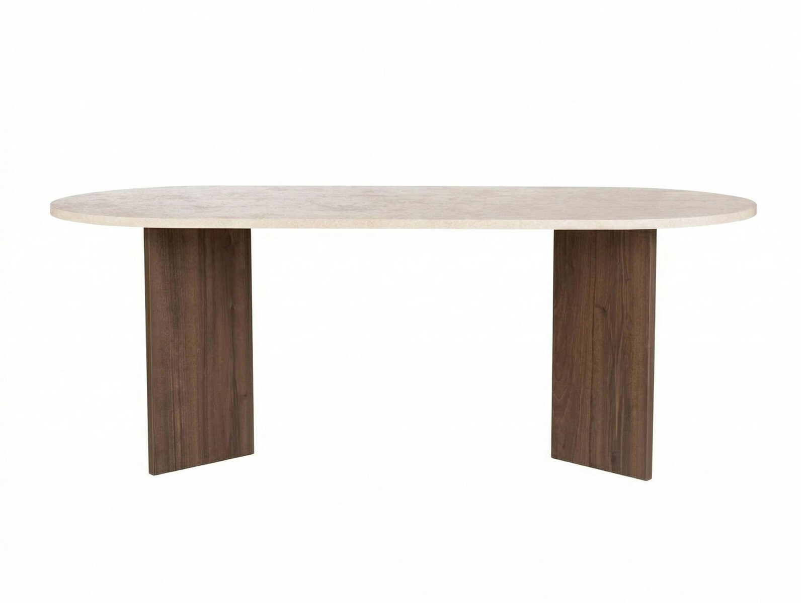Masă Novato 138 (Deschis Travertine + Nuc)