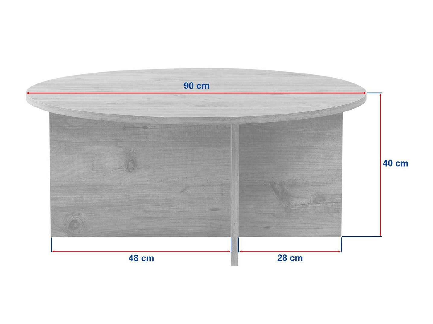 Măsuță de cafea Novato 137 (Deschis Travertine + Nuc)