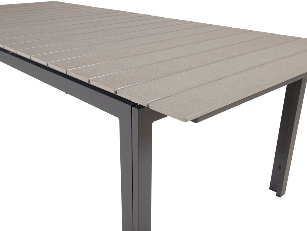 Masă de exterior Dallas 668 (Gri + Negru)
