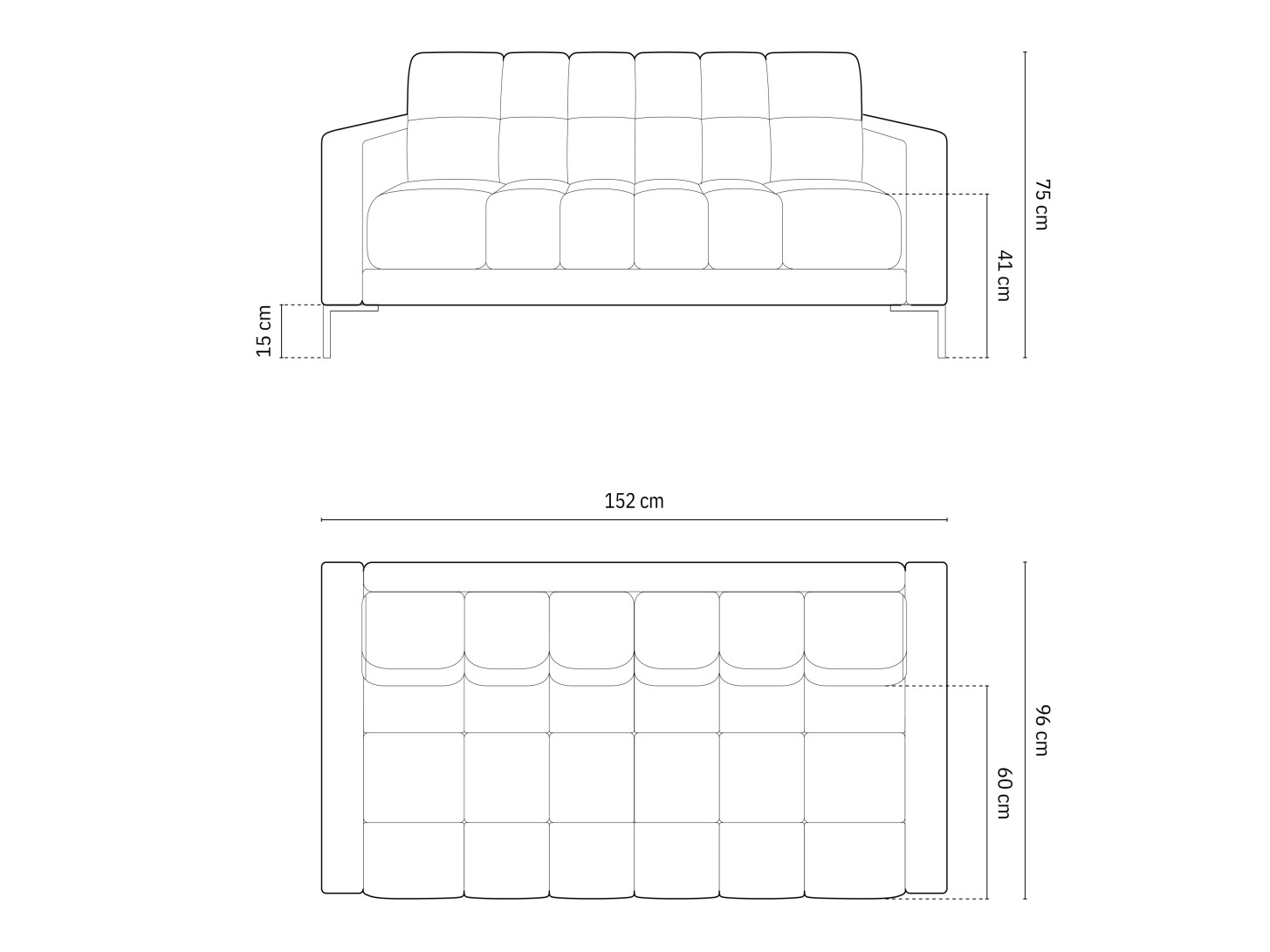 Canapea Calelbe 108 (Bluvel 78)