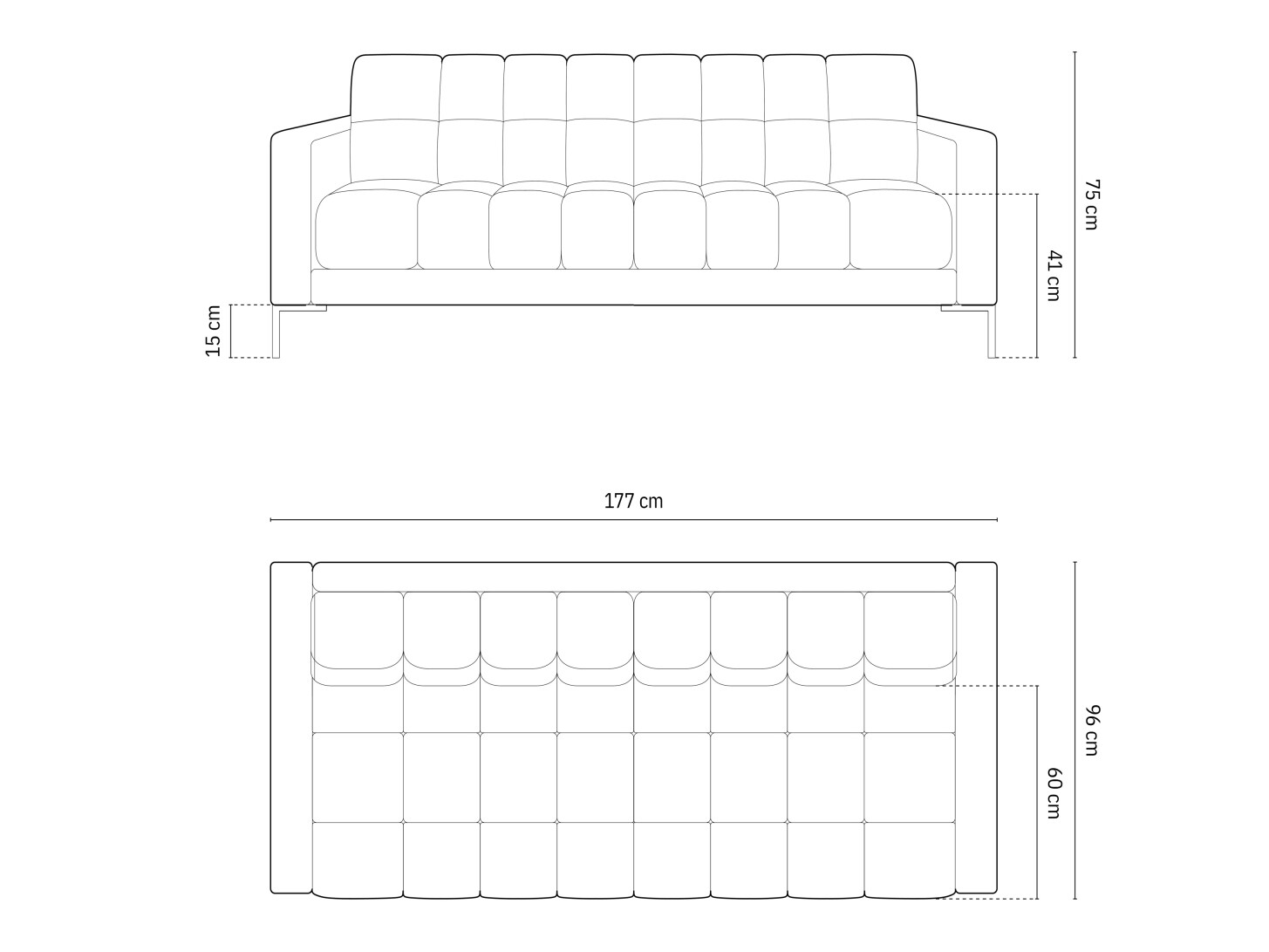 Canapea Calelbe 109 (Bluvel 78)