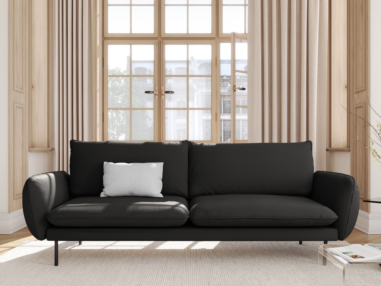 Canapea Ferlevi 133 (Ascot Black)